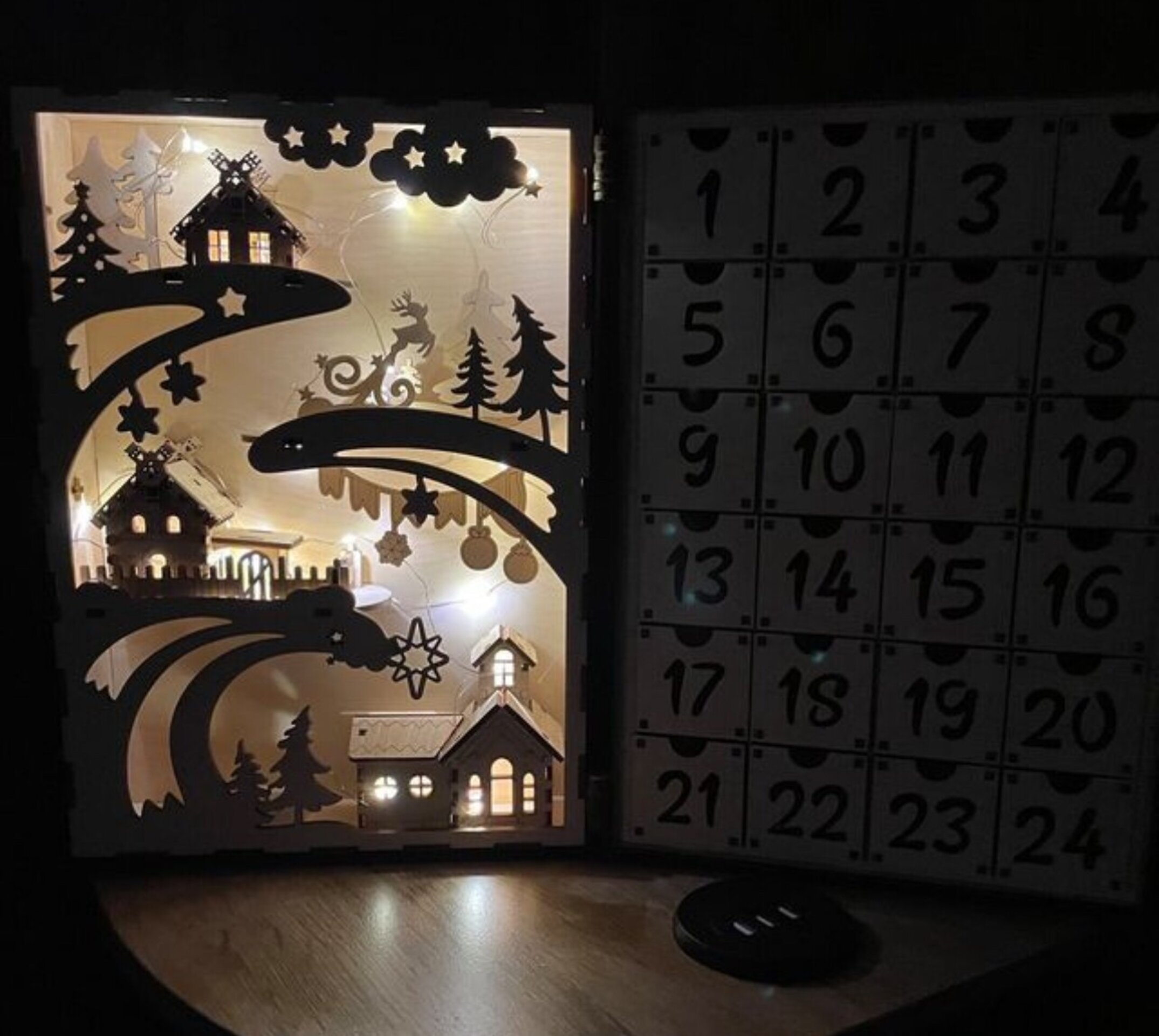 Calendario De Adviento De Lujo En MDF - 3