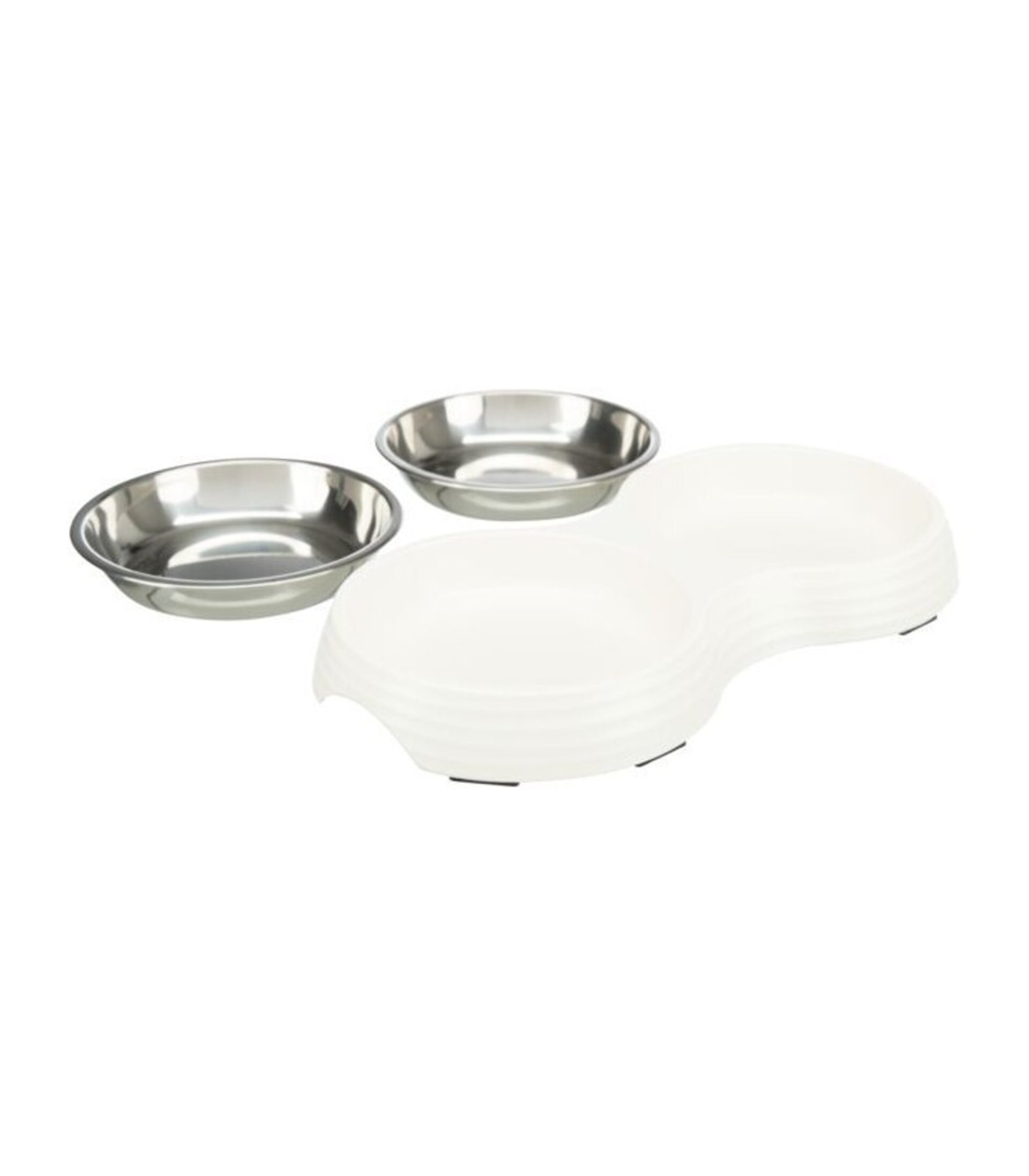 Set Comederos De Melamina Y Acero Inoxidable - 2