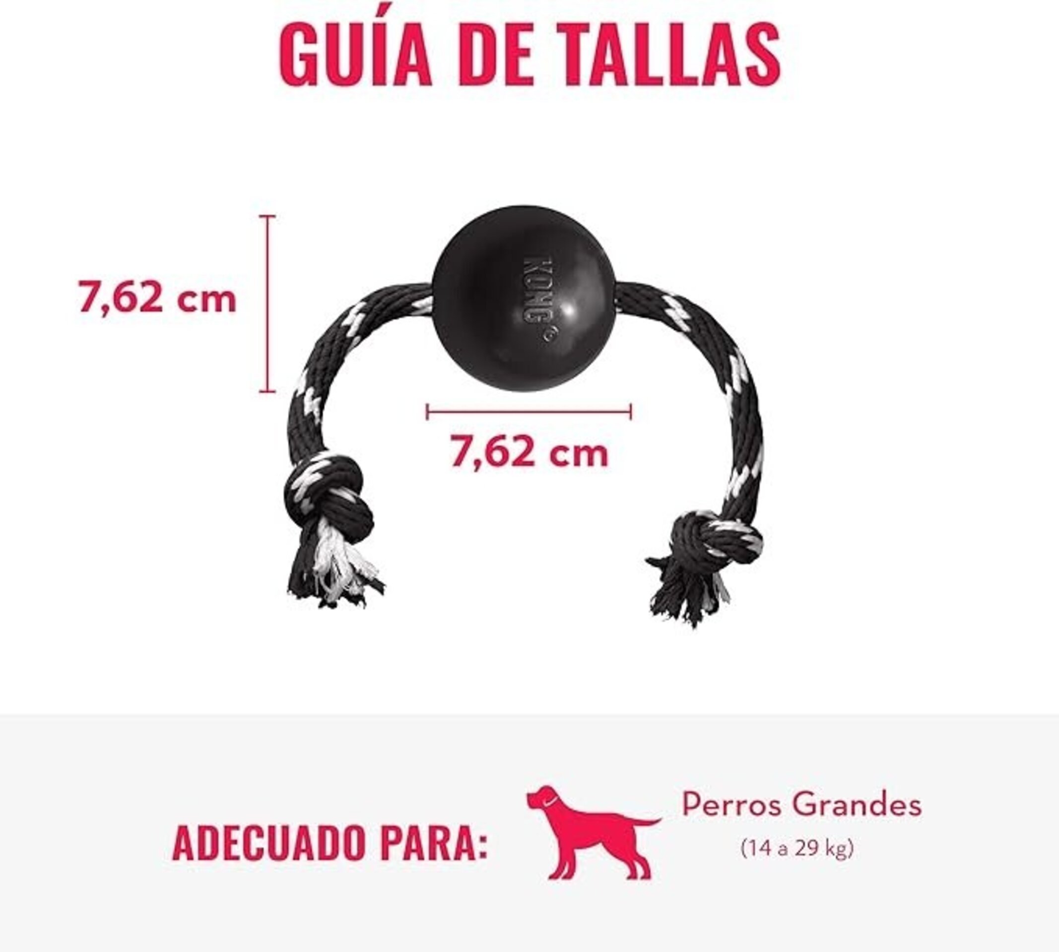 Pelota Extreme Ball with Rope para Perros - 7