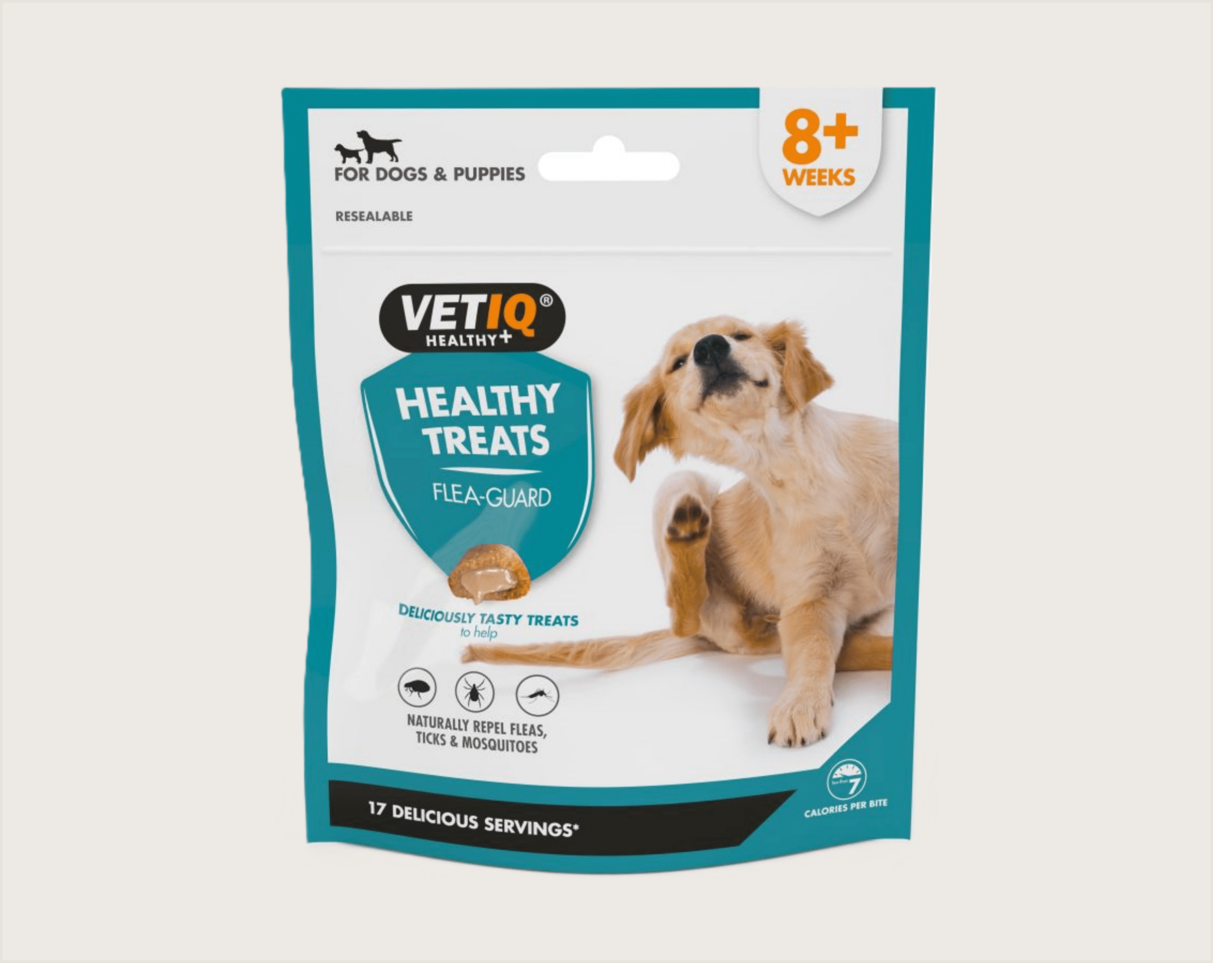 VetIQ Flea Guard Puppy Snacks Repelente Natural Pulgas y Garrapatas - 1