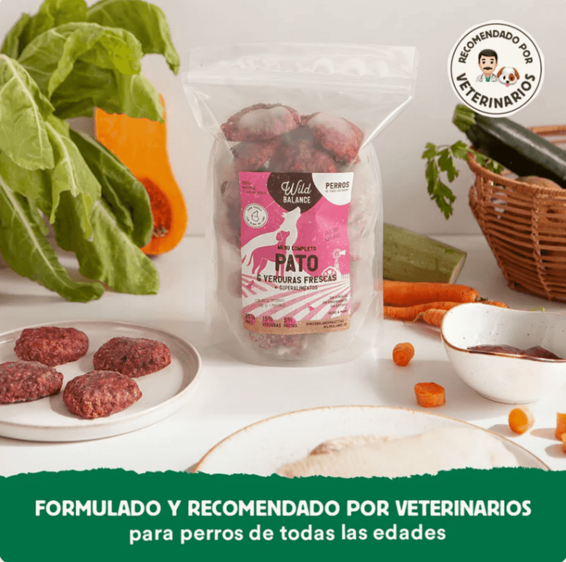 Menú BARF De Pato Con Verduras Frescas - 5