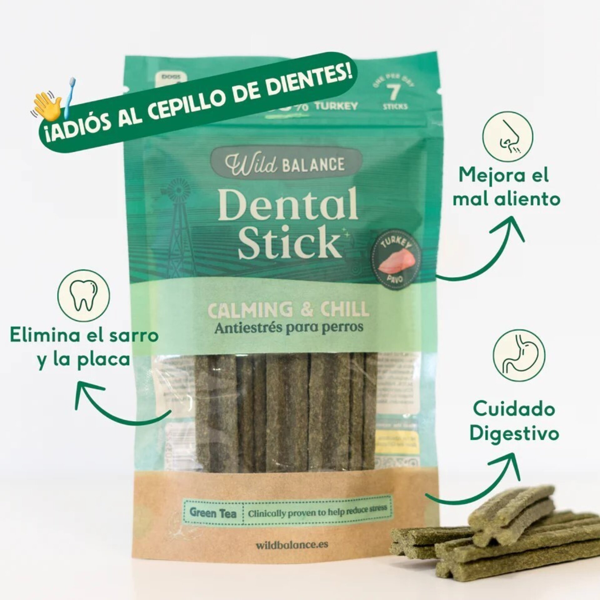 Wild Balance Sticks Dentales Pavo Relajantes - 4