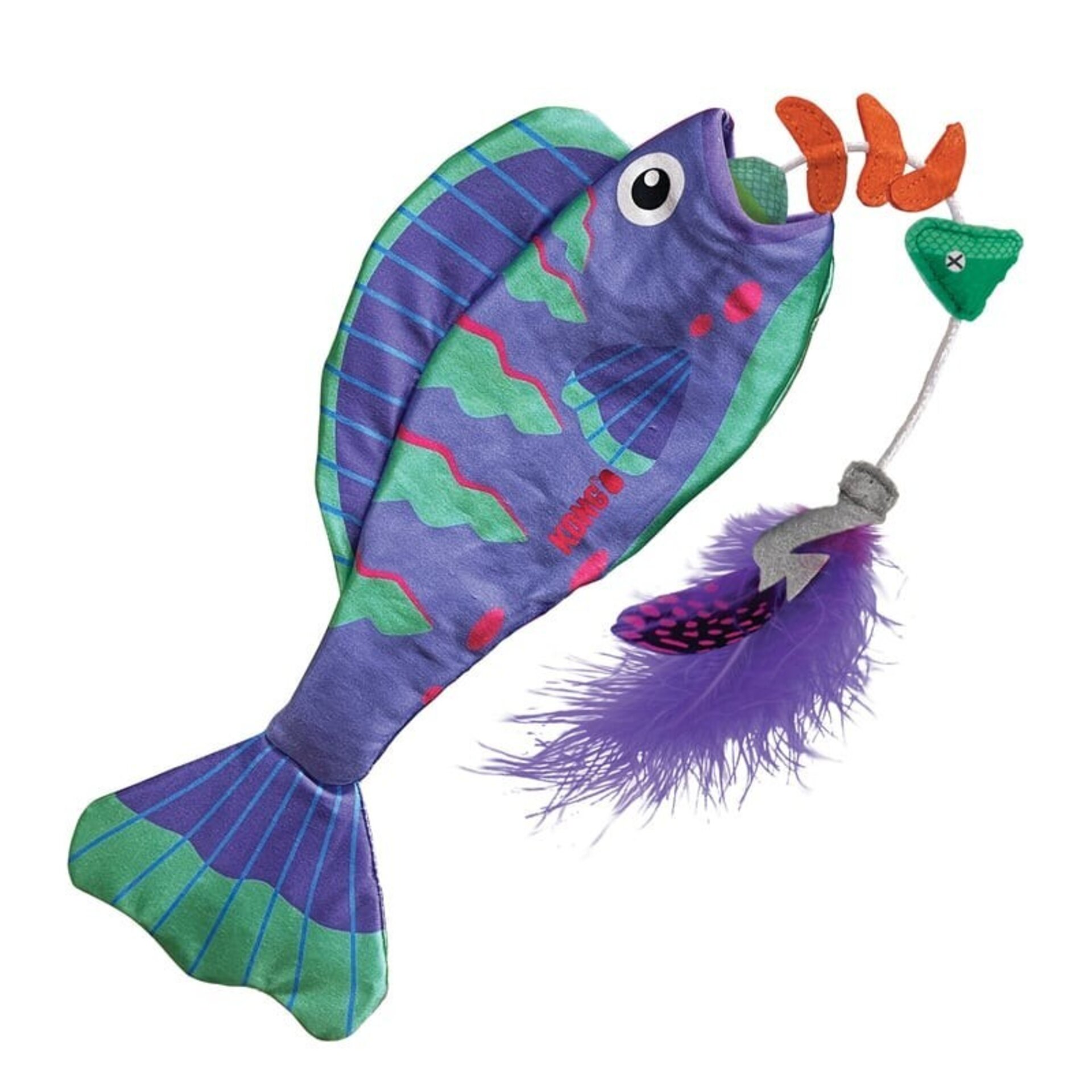 Kong Wrangler Angler Fish Assorted para Gatos - 7