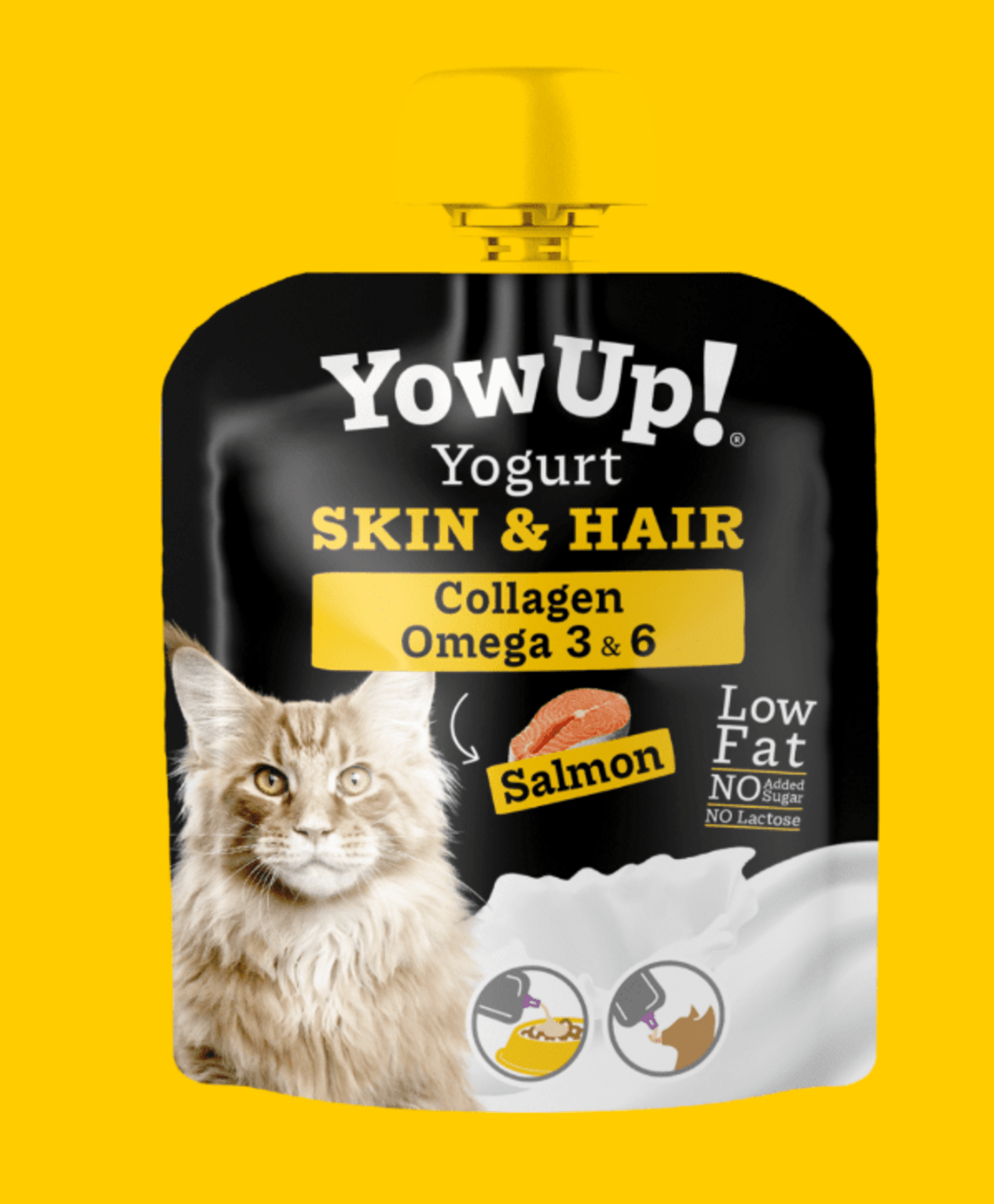Yowup Yogur Skin And Hair De Pescado Para Gatos - 2