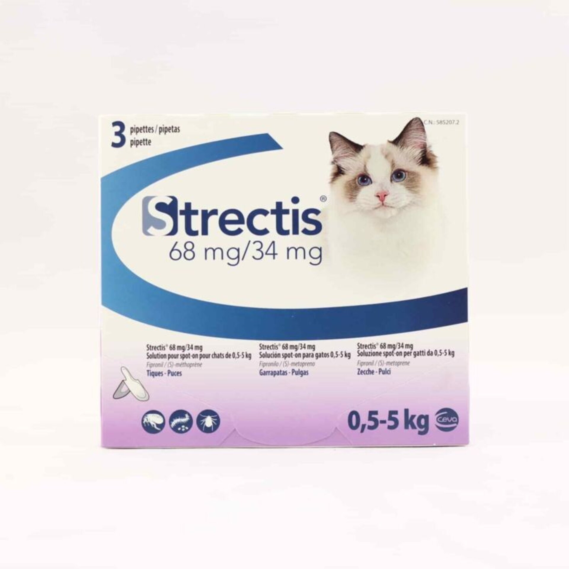 Ceva Strectis Pipeta Spot-On Para Gatos - 2