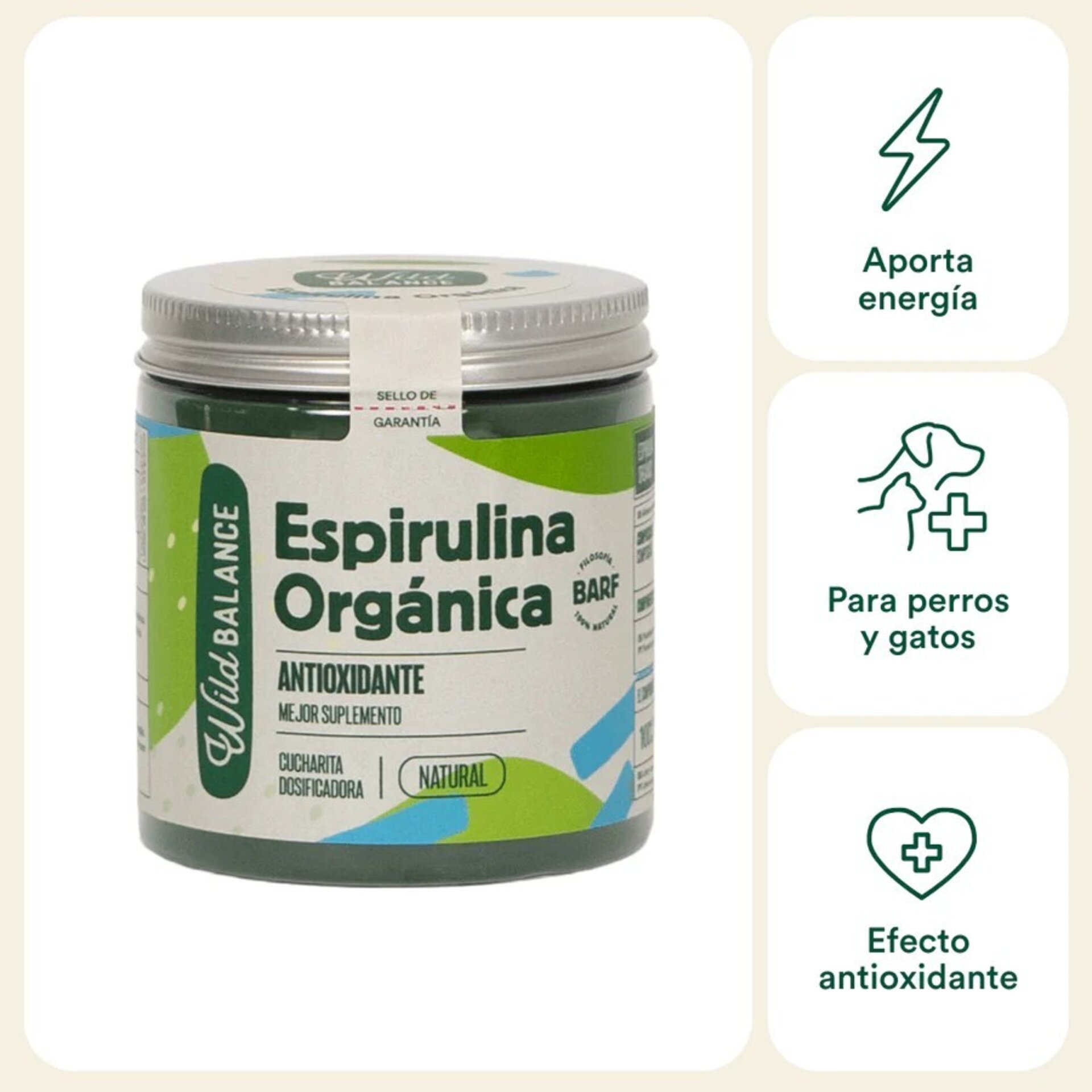 Wild Balance Espirulina Orgánica (Perros y Gatos) - 2