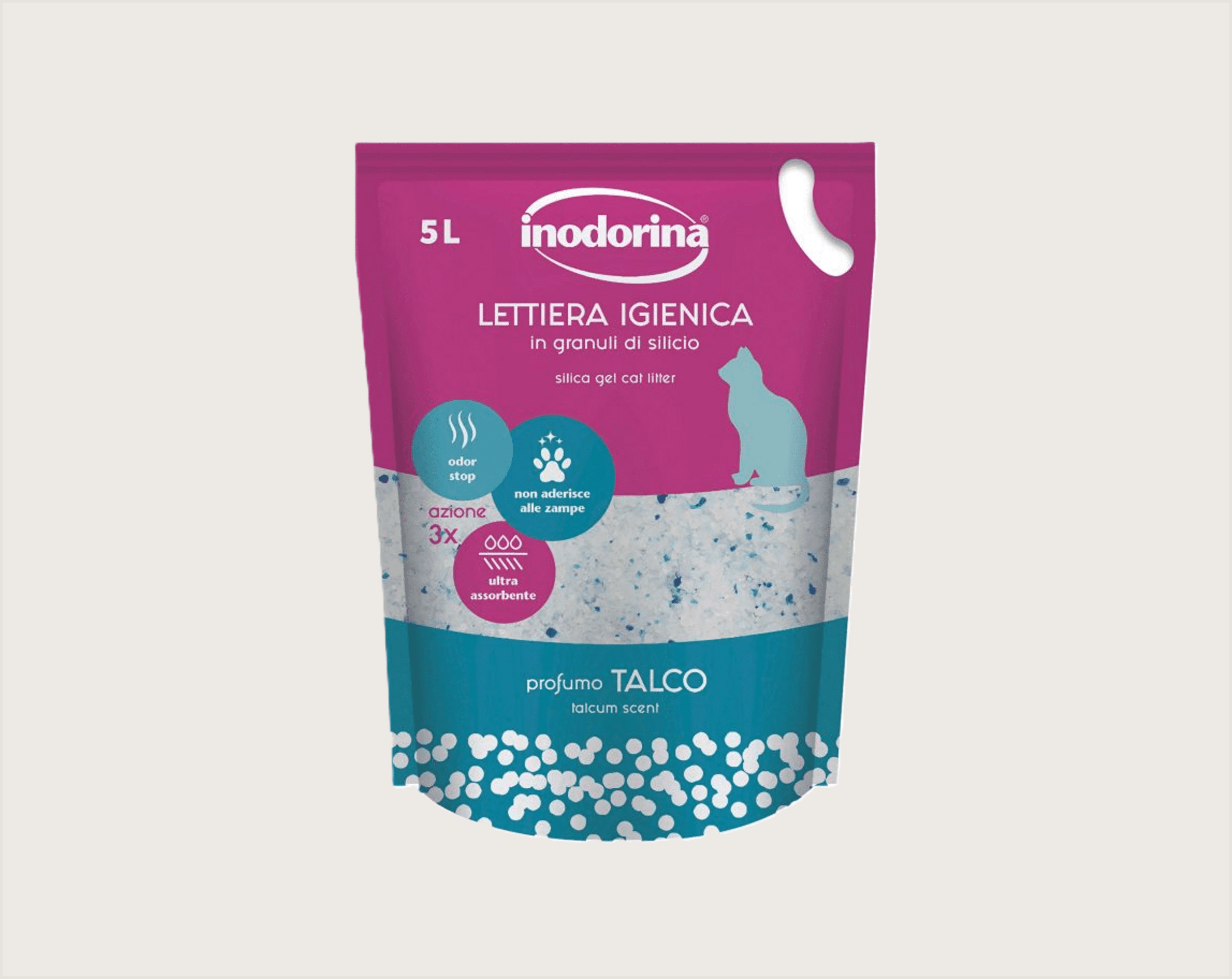 Inodorina Arena de Sílice Magique Talco - 1