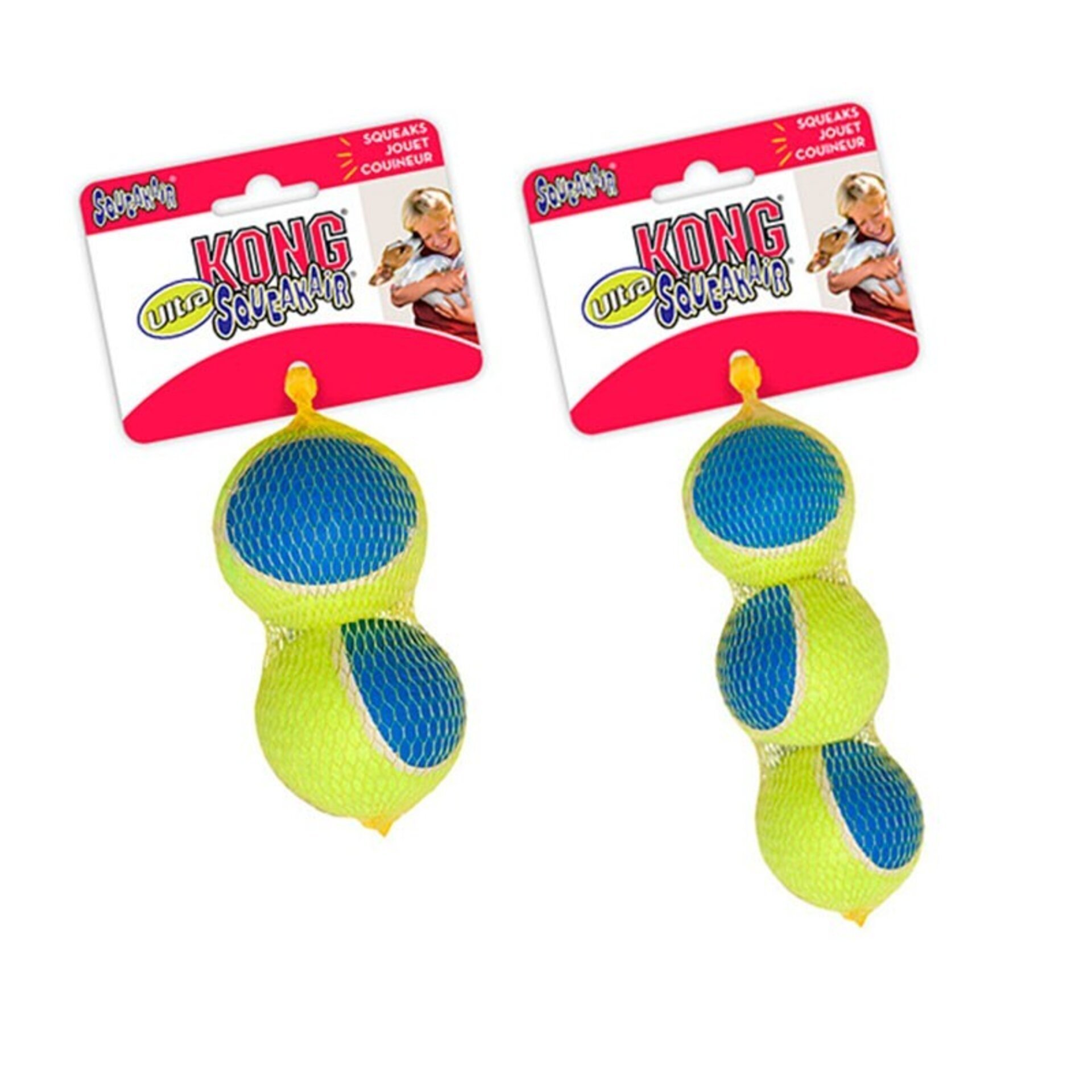 KONG Ultra SqueakAir Balls para Perros - 6