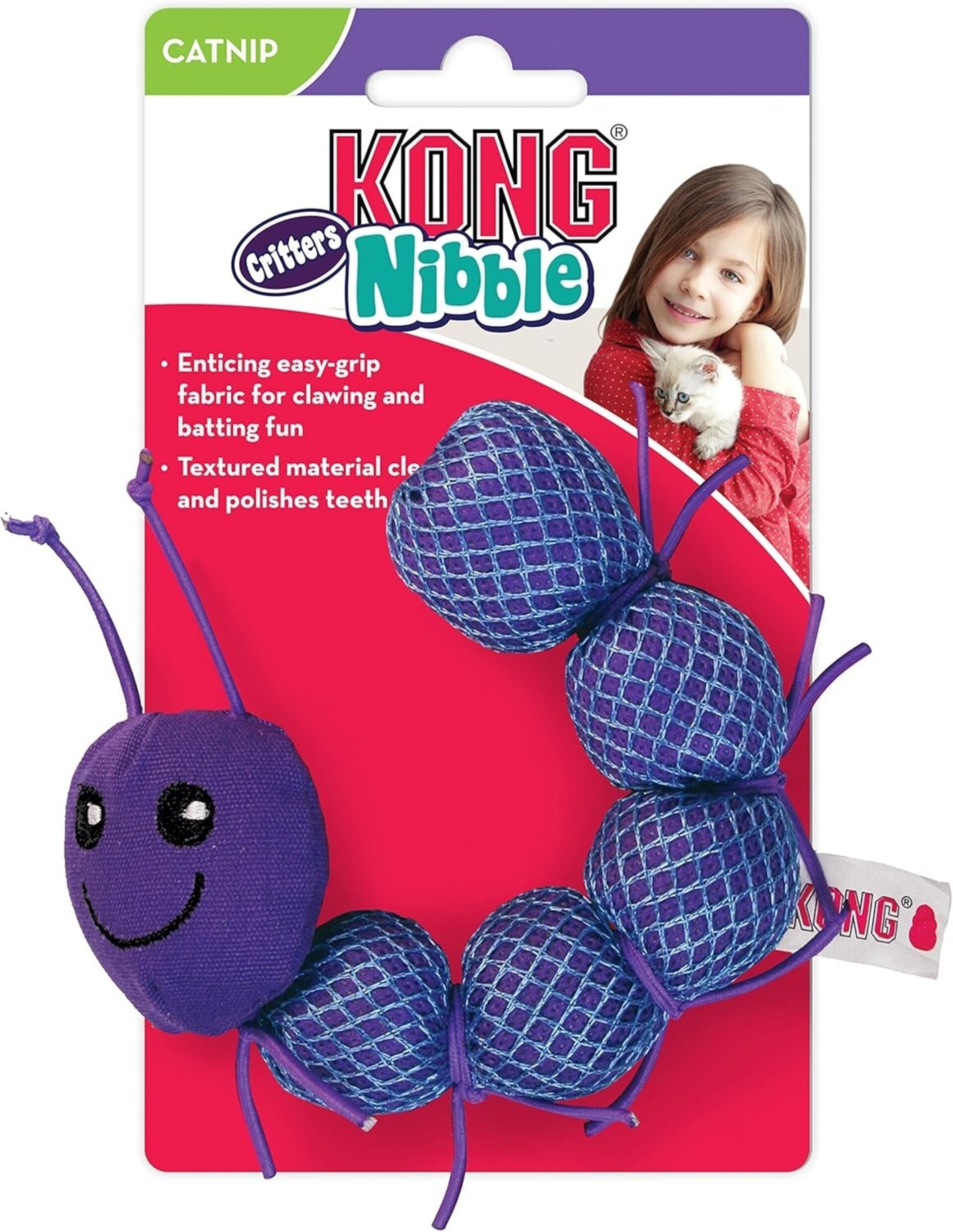 Kong Nibble Critters Cantpillar para Gatos - 3