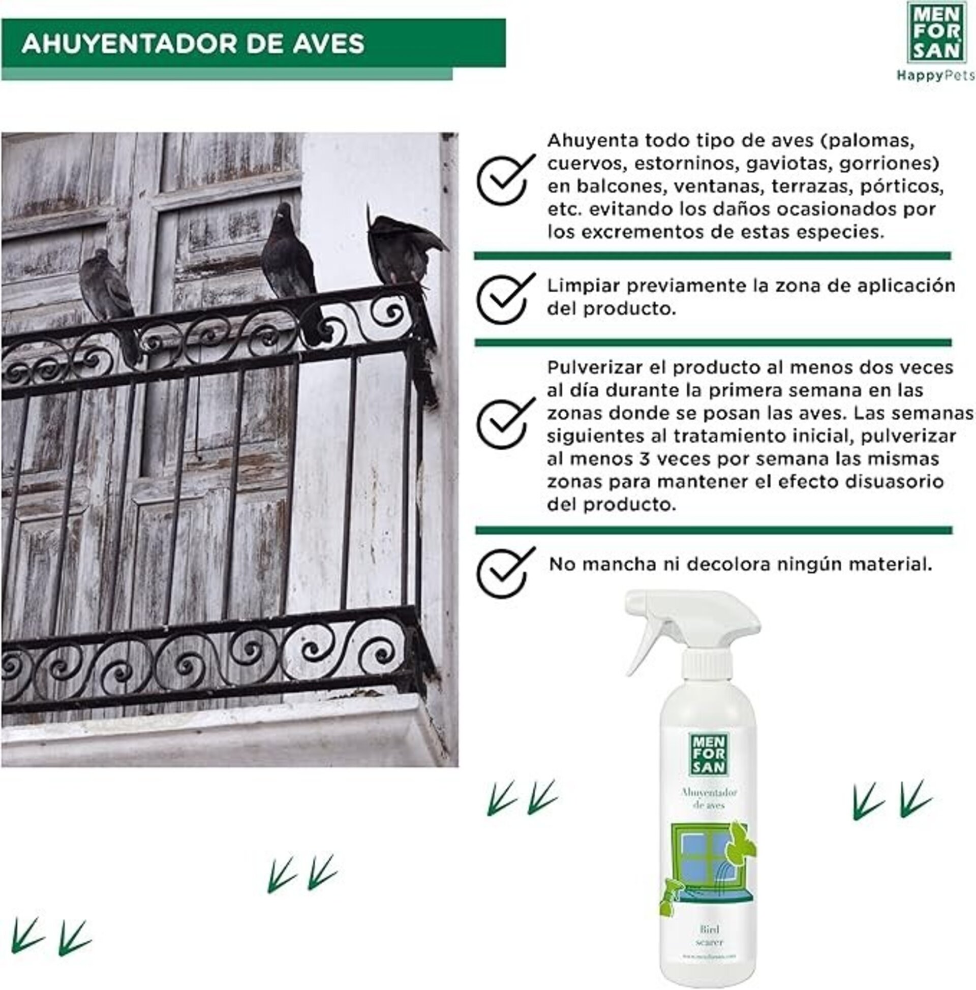 Ahuyentadores De Aves Men For San - 2