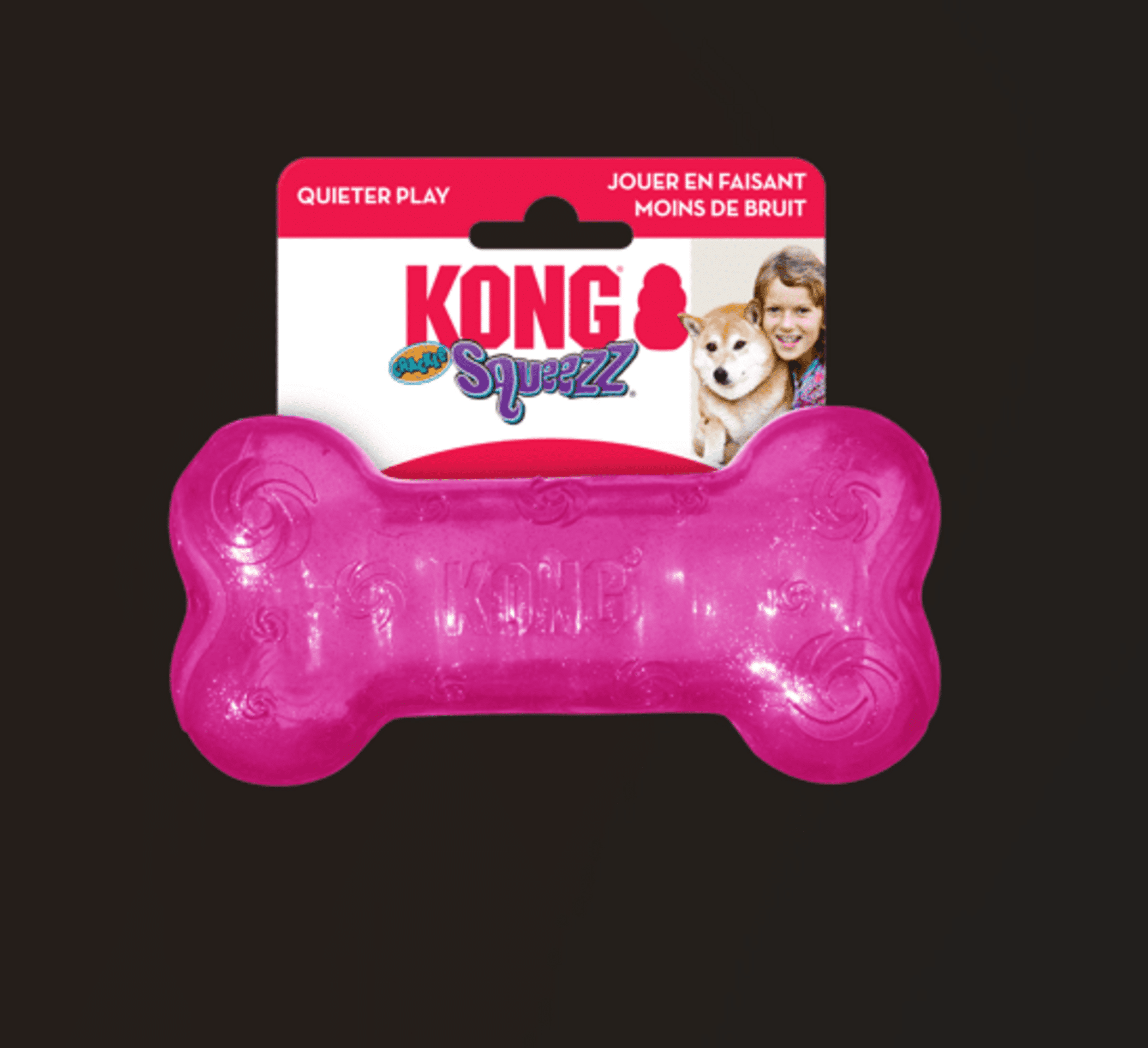 Kong Squeezz Crackle Bone - 3