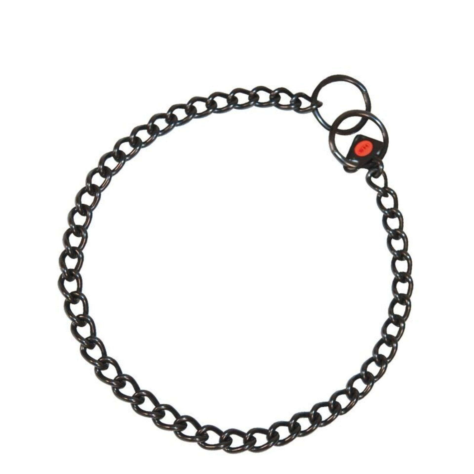 Collar Eslabón Retorcido Inox. Negro HS - 2