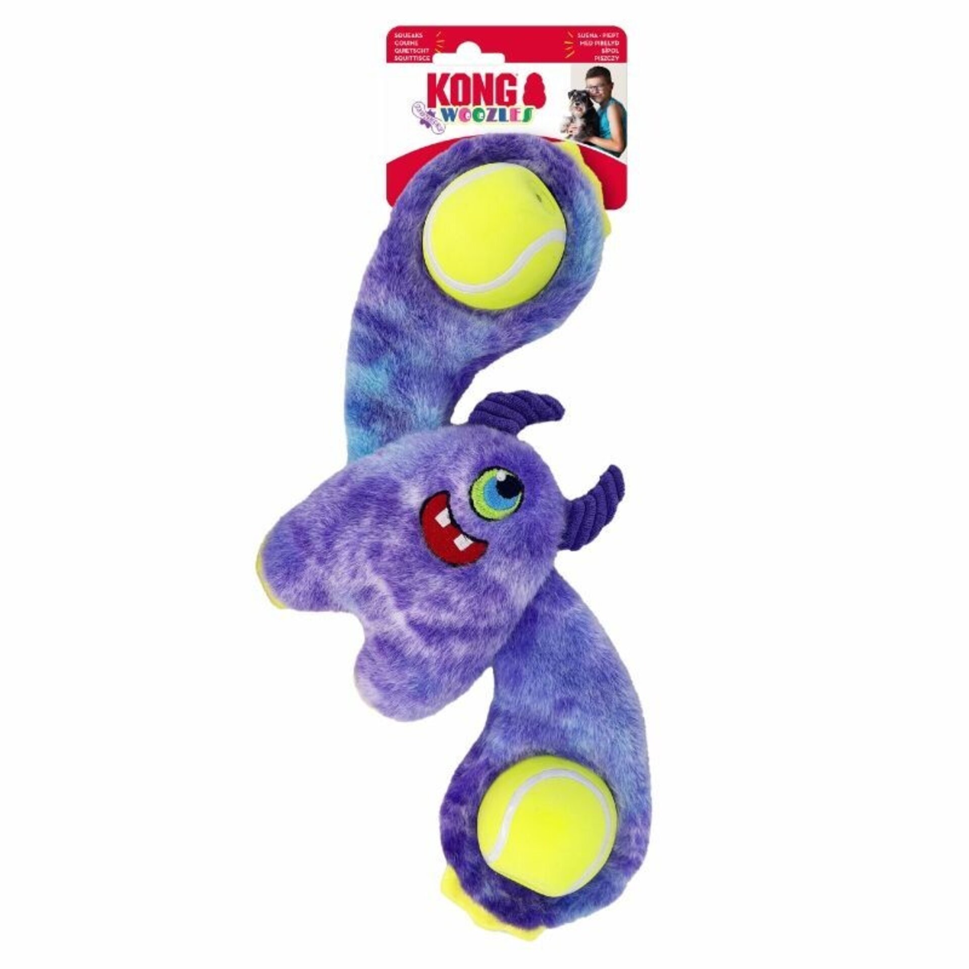 Peluche Kong Woozles Monster Assorted - 3