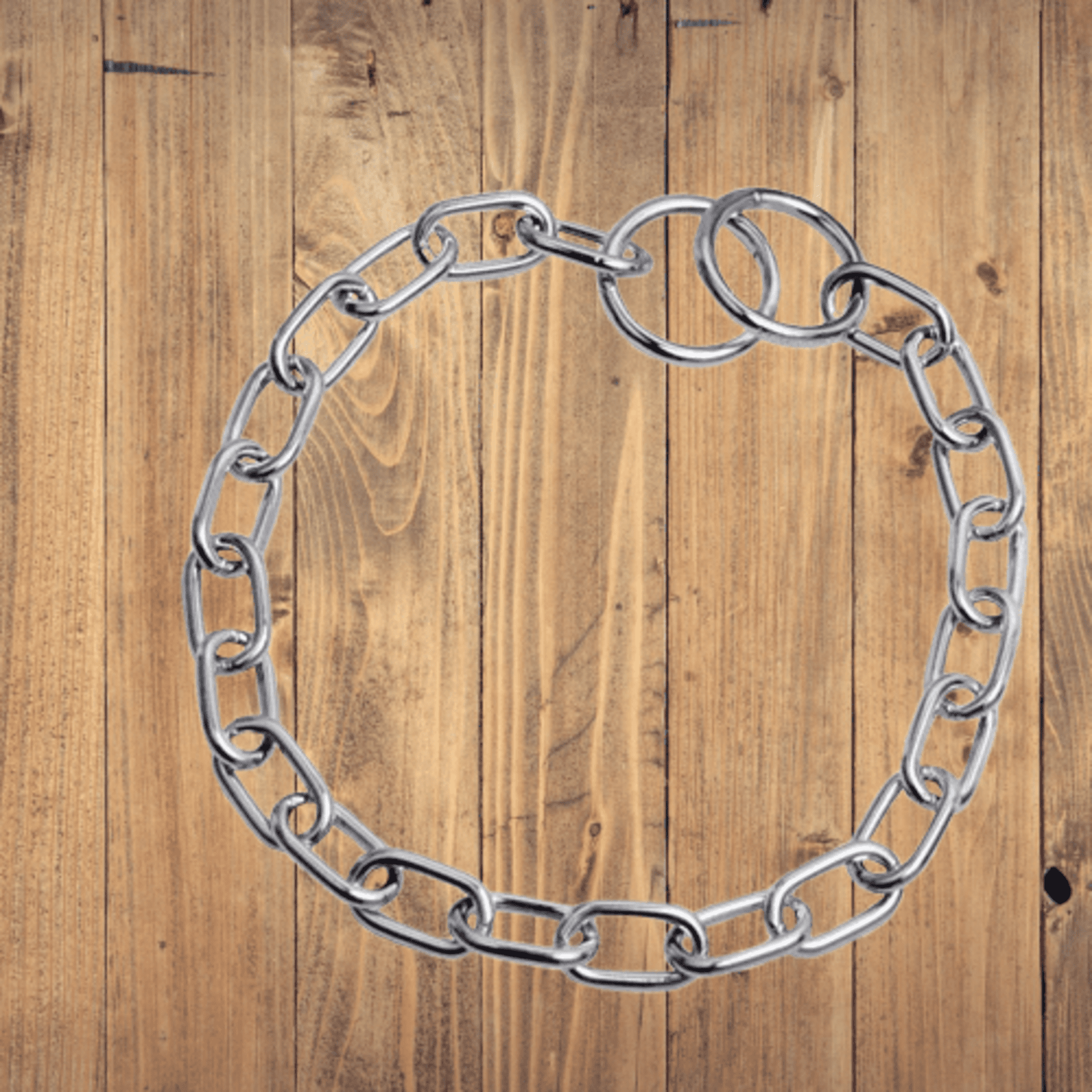 Collar Eslabón Corto Acero Cromado HS - 1