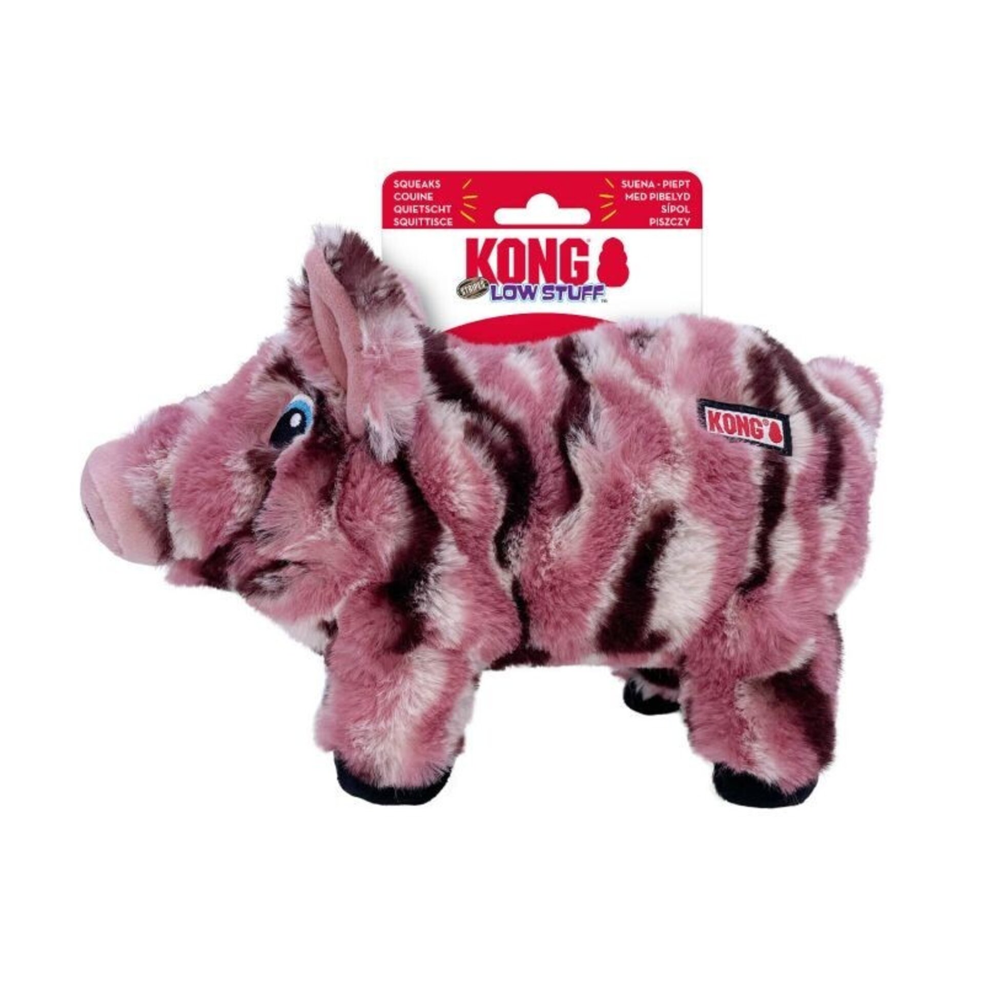 Peluche Kong Low Stuff Stripes Pig - 2