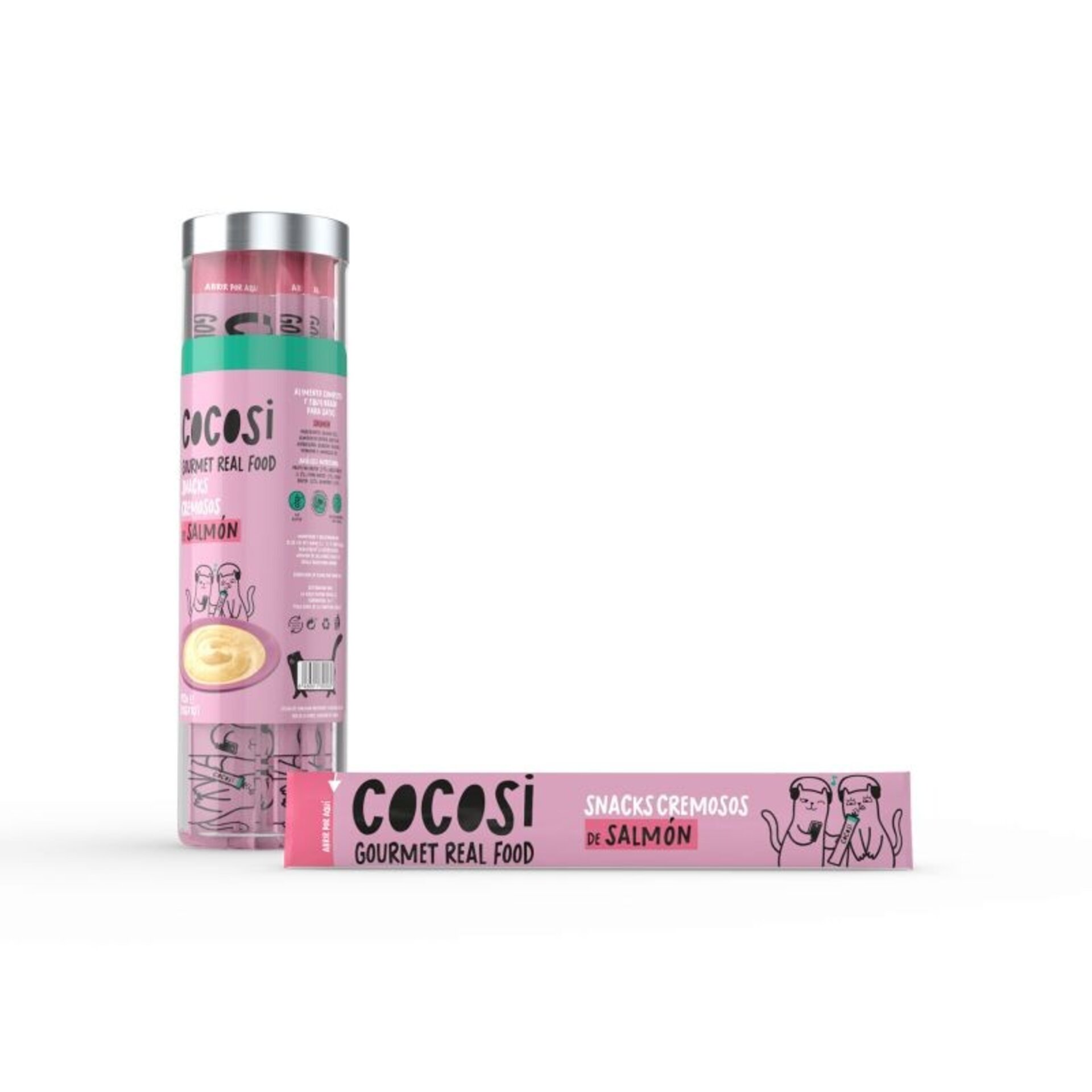 Snack Cremoso Para Gato De Salmon Cocosi - 2