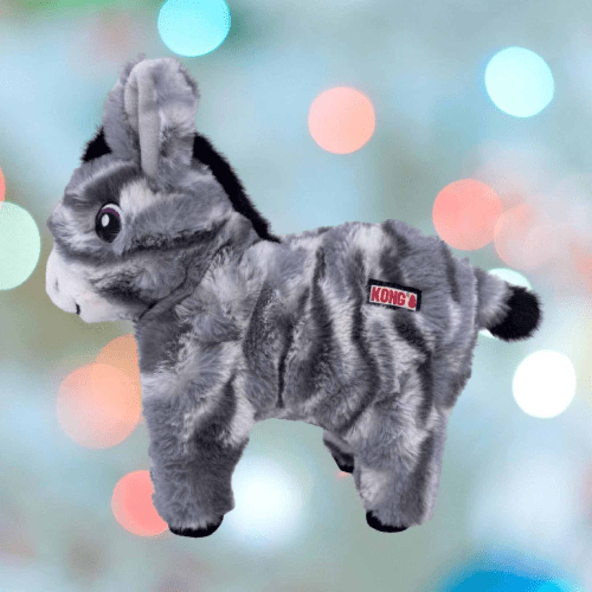 Peluche Kong Low Stuff Stripes Donkey - 1