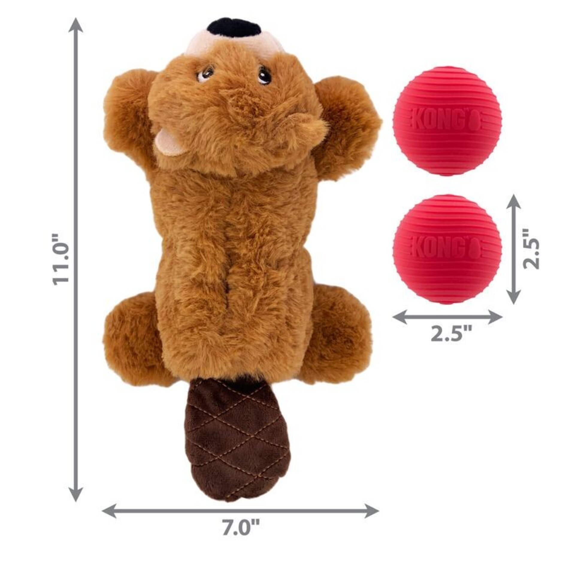 Peluche Kong Cozie Pocketz Castor - 4