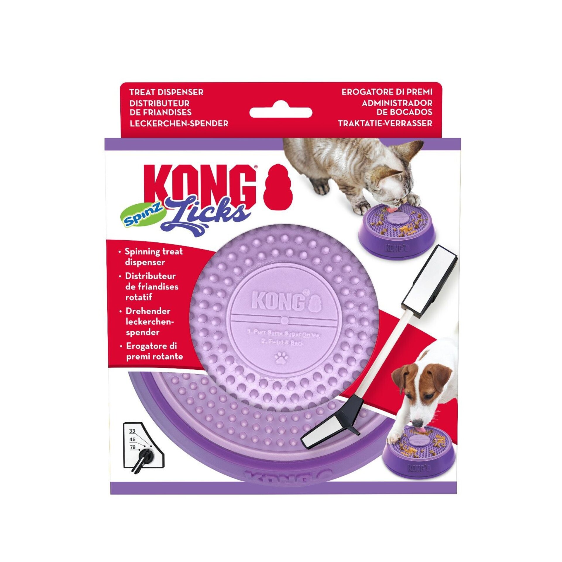 Comedero Kong Licks Spinz - 4