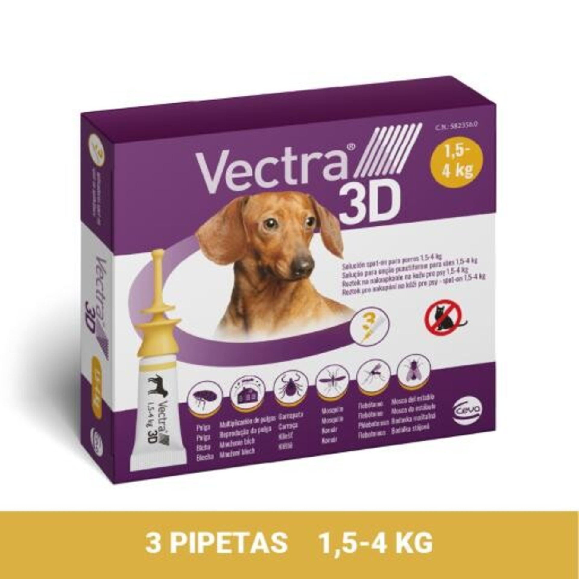 Vectra 3D Solución Spot-On Para Perros - 2