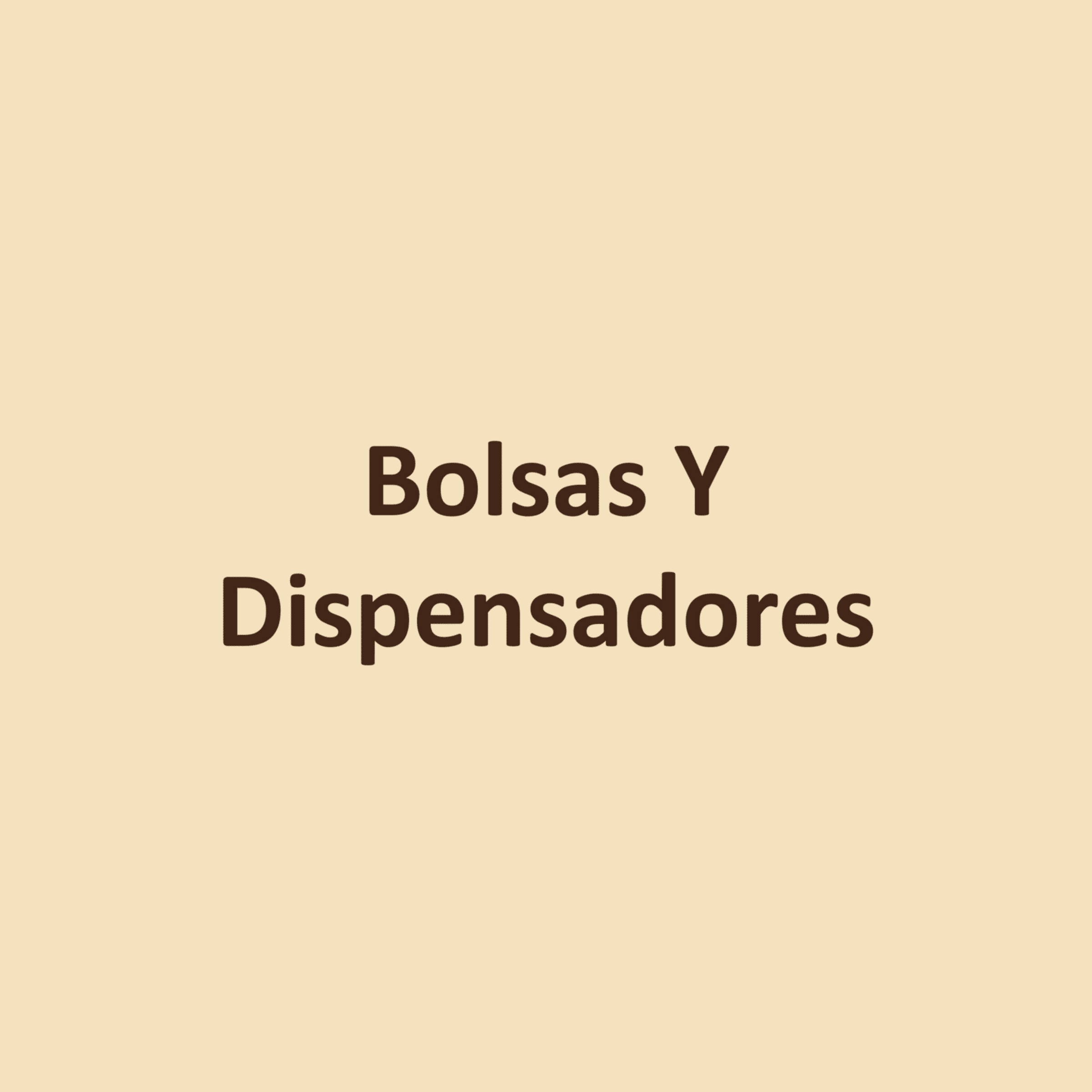 Bolsas Y Dispensadores