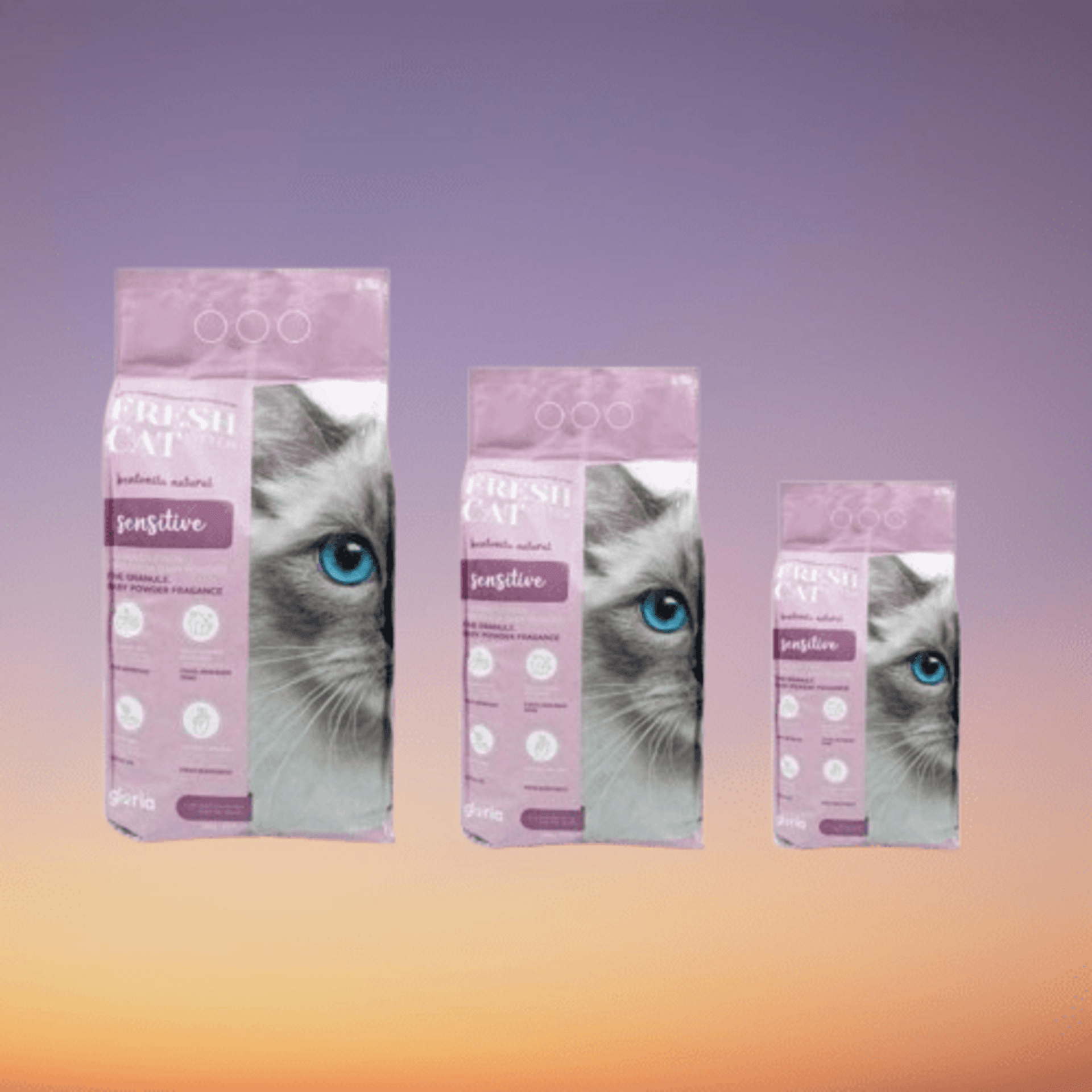 Arena De Bentonita Premium Sensitive Cat Litter - 1