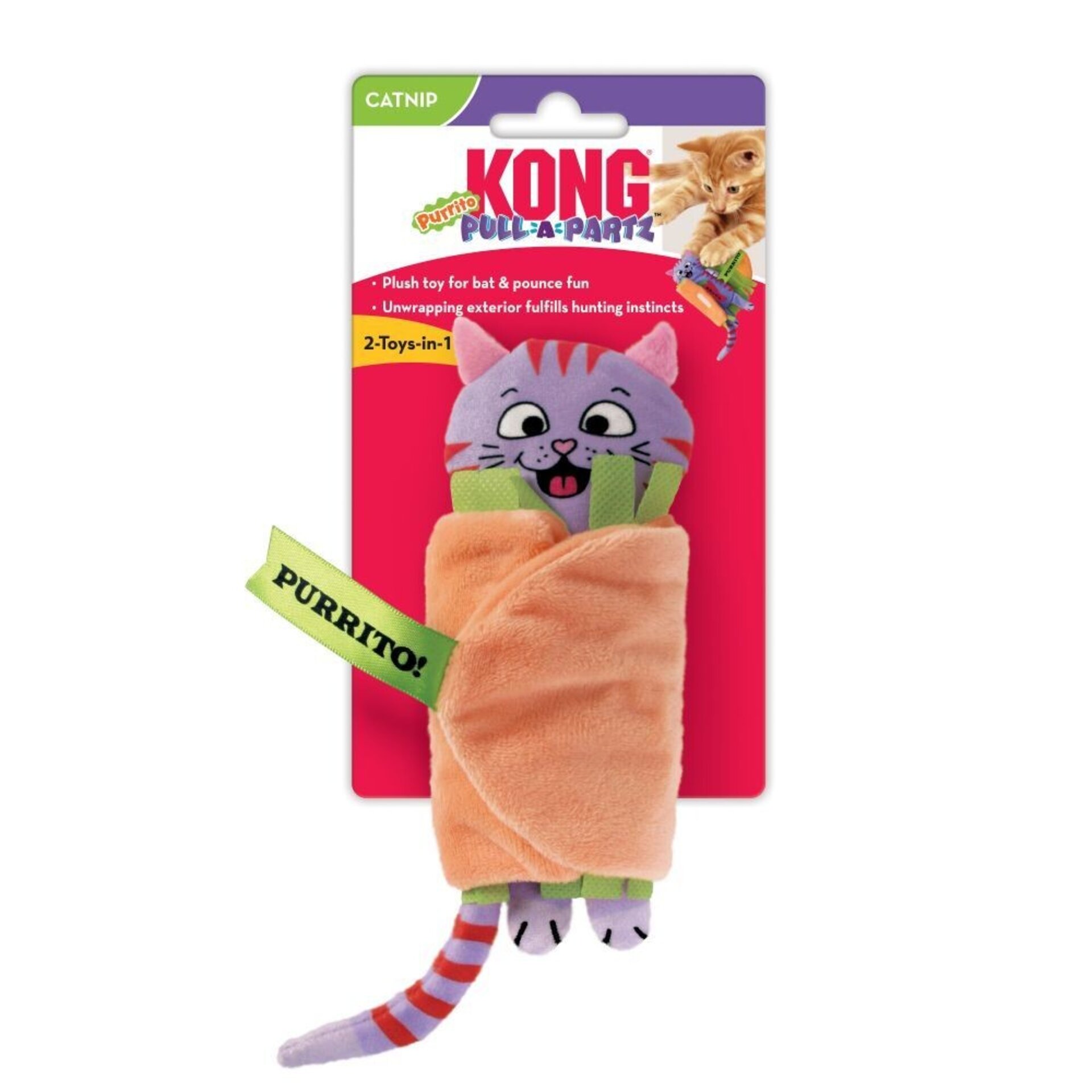 Peluche Kong Cat Pull A Partz Purrito - 2