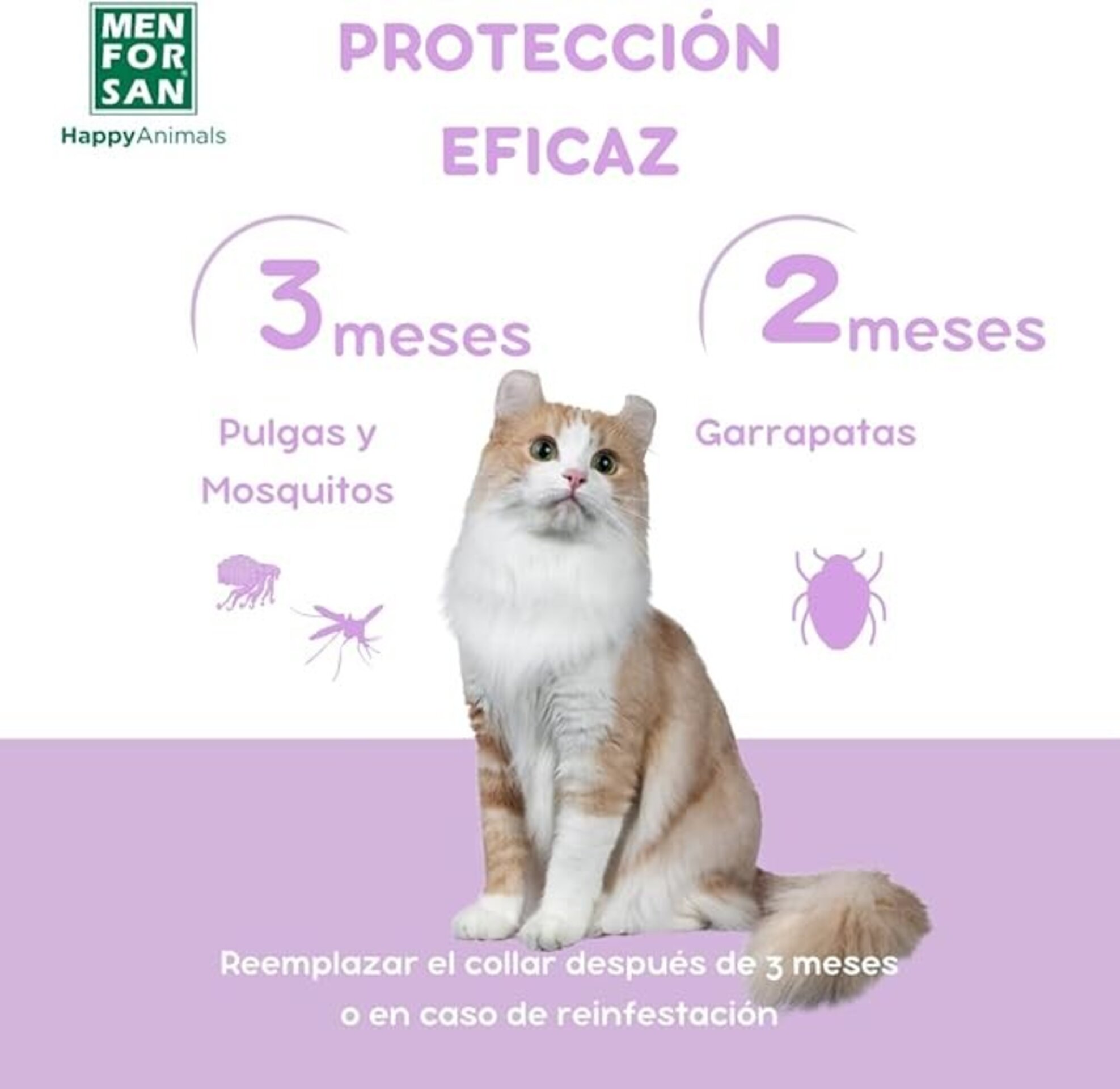 Collar Anti Insectos 3 Activos Gato - 6