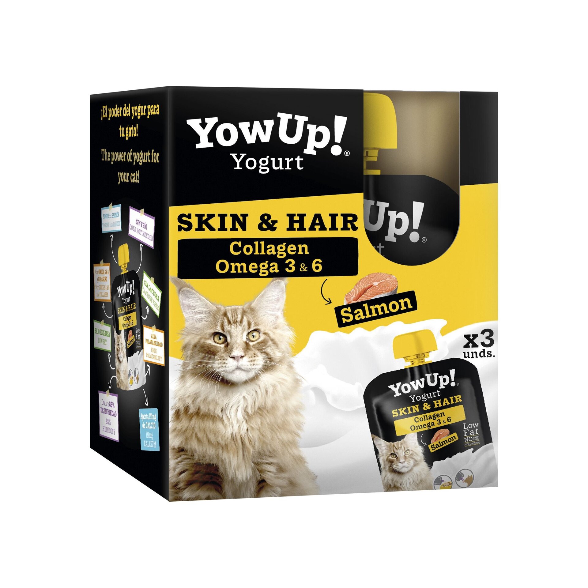 Yowup Yogur Skin And Hair Pescado Para Gatos - 2