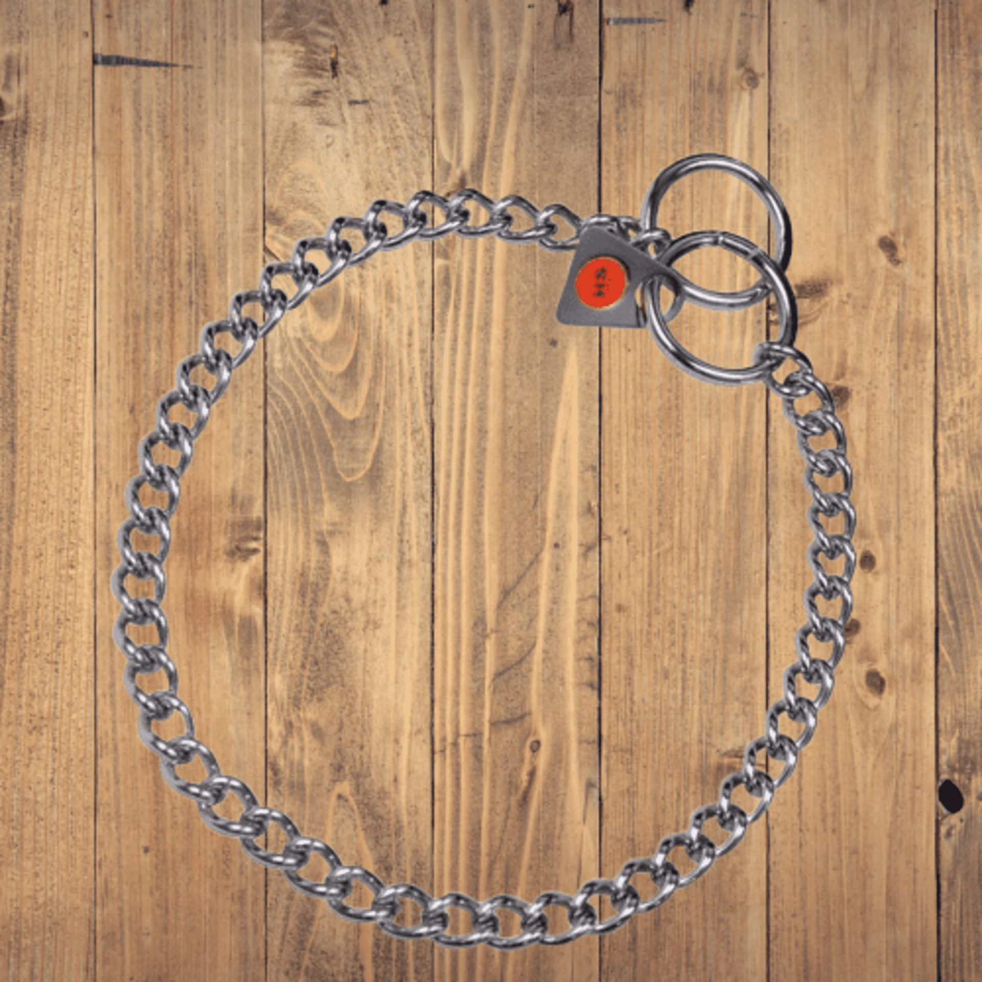 Collar Eslabón Retorcido Acero Cromado HS - 1