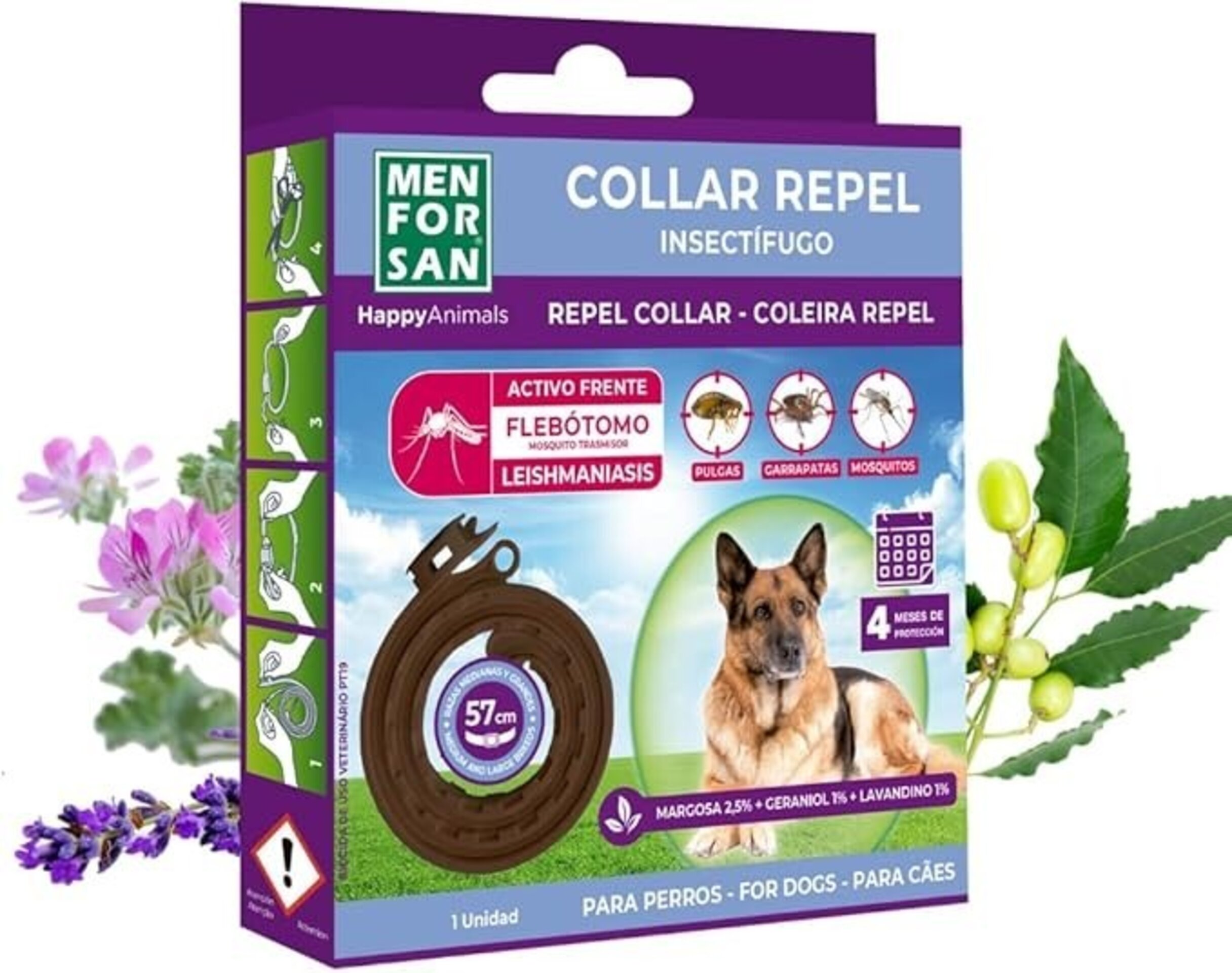 Collar Anti Insectos 3 Activos Perro - 2