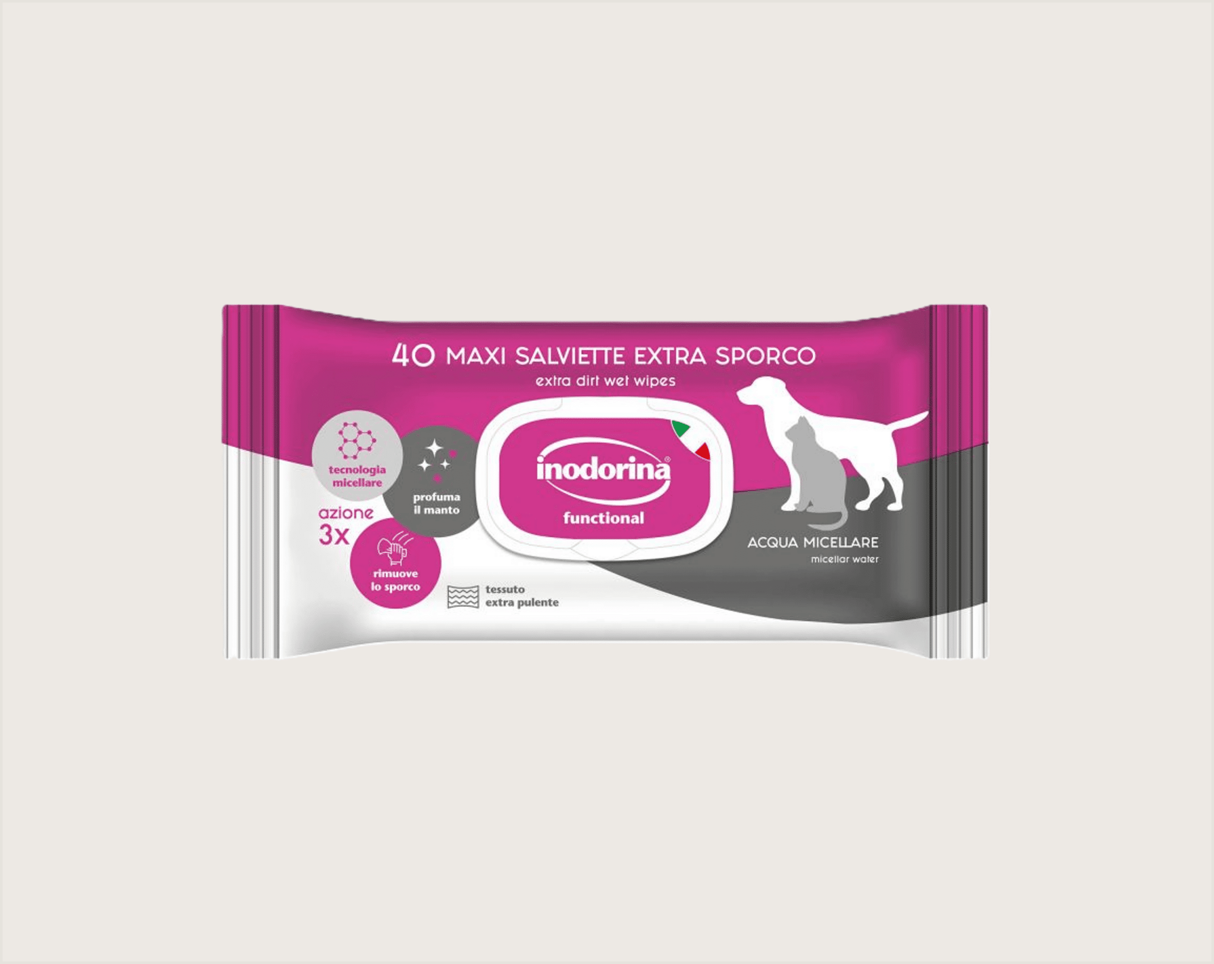 Inodorina Toallitas Funcionales Extra Dirt - 3