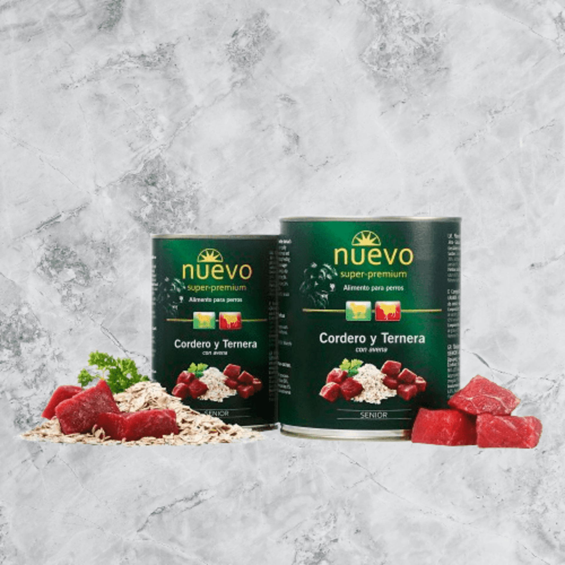 Nuevo Super Premium Senior De Cordero y Ternera Con Avena - 1