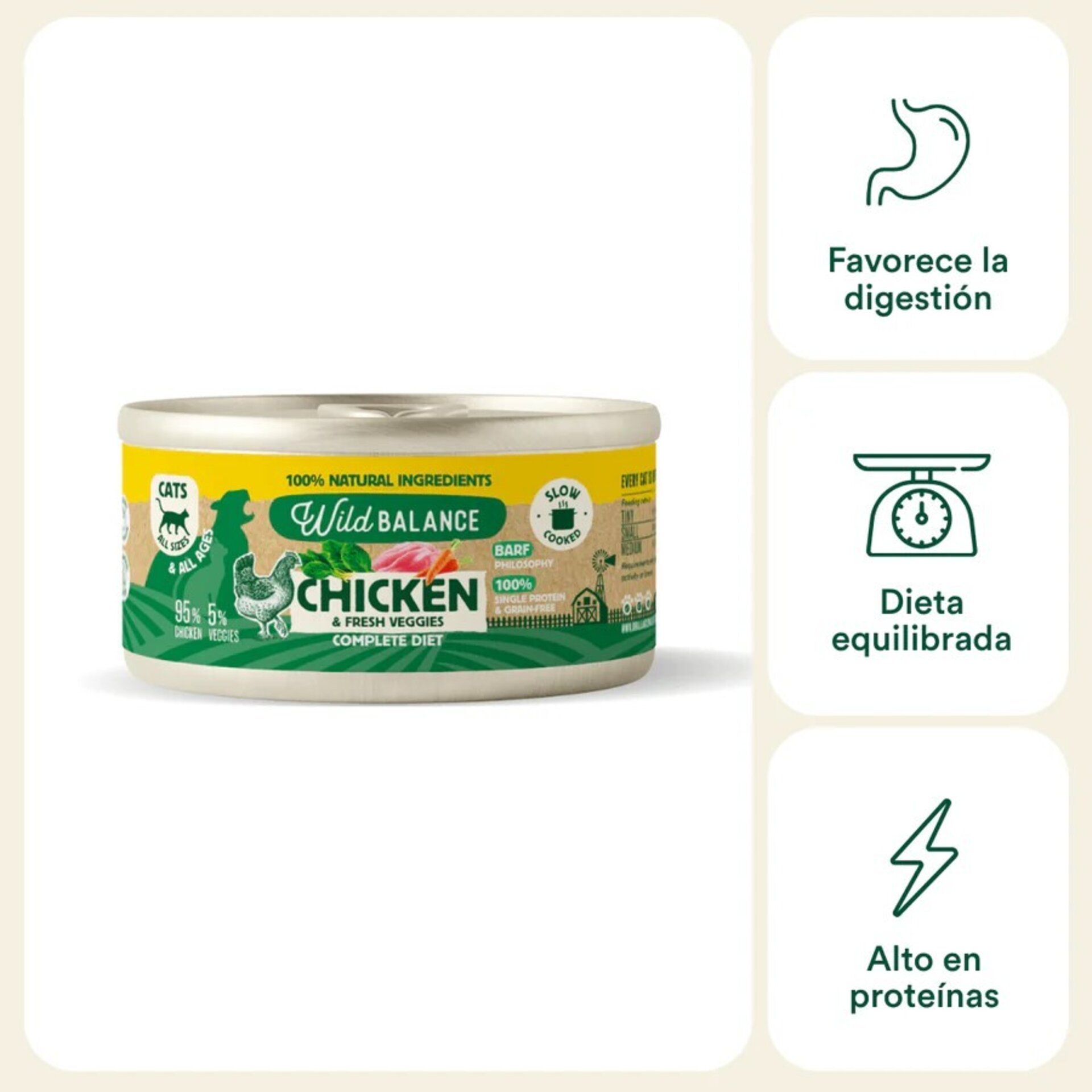 Wild Balance Latas Comida Natural para Gatos – Varios Sabores - 2