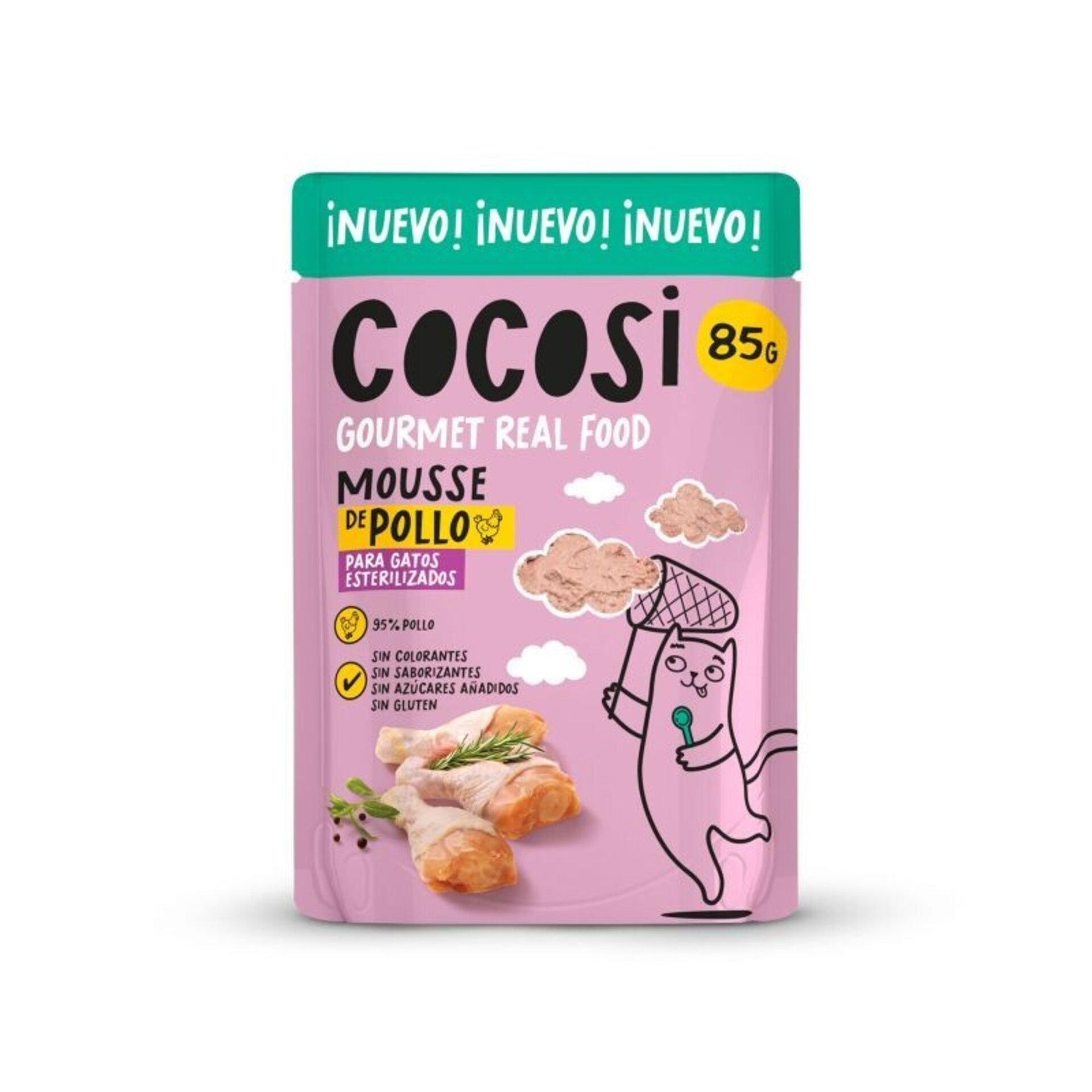 Cocosi Mousse de Pollo Esterilizados Pouch Gatos - 3
