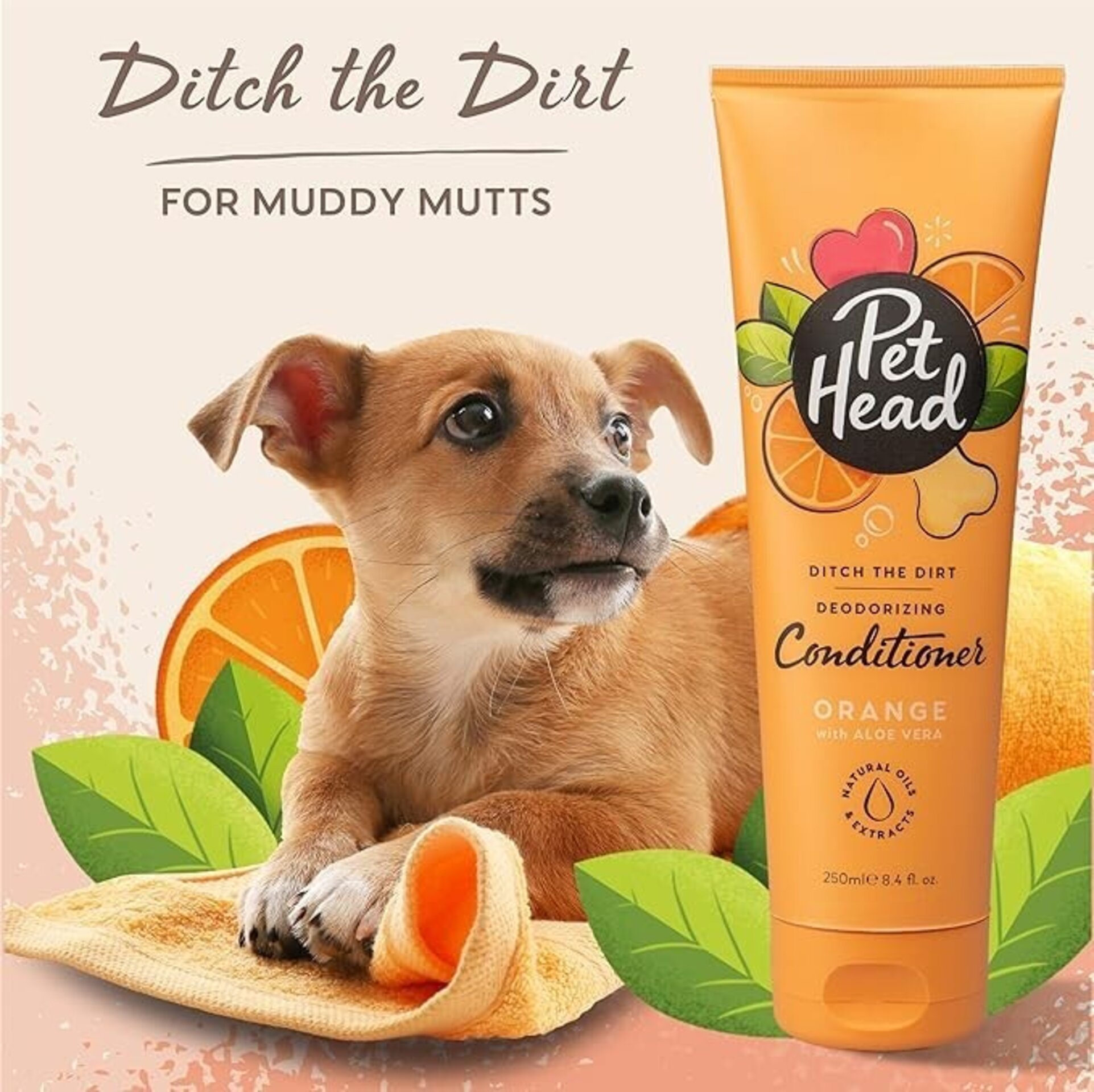 Acondicionador Para Perro Pet Head Ditch The Dirt Naranja Y Aloe Vera Desodorant - 1