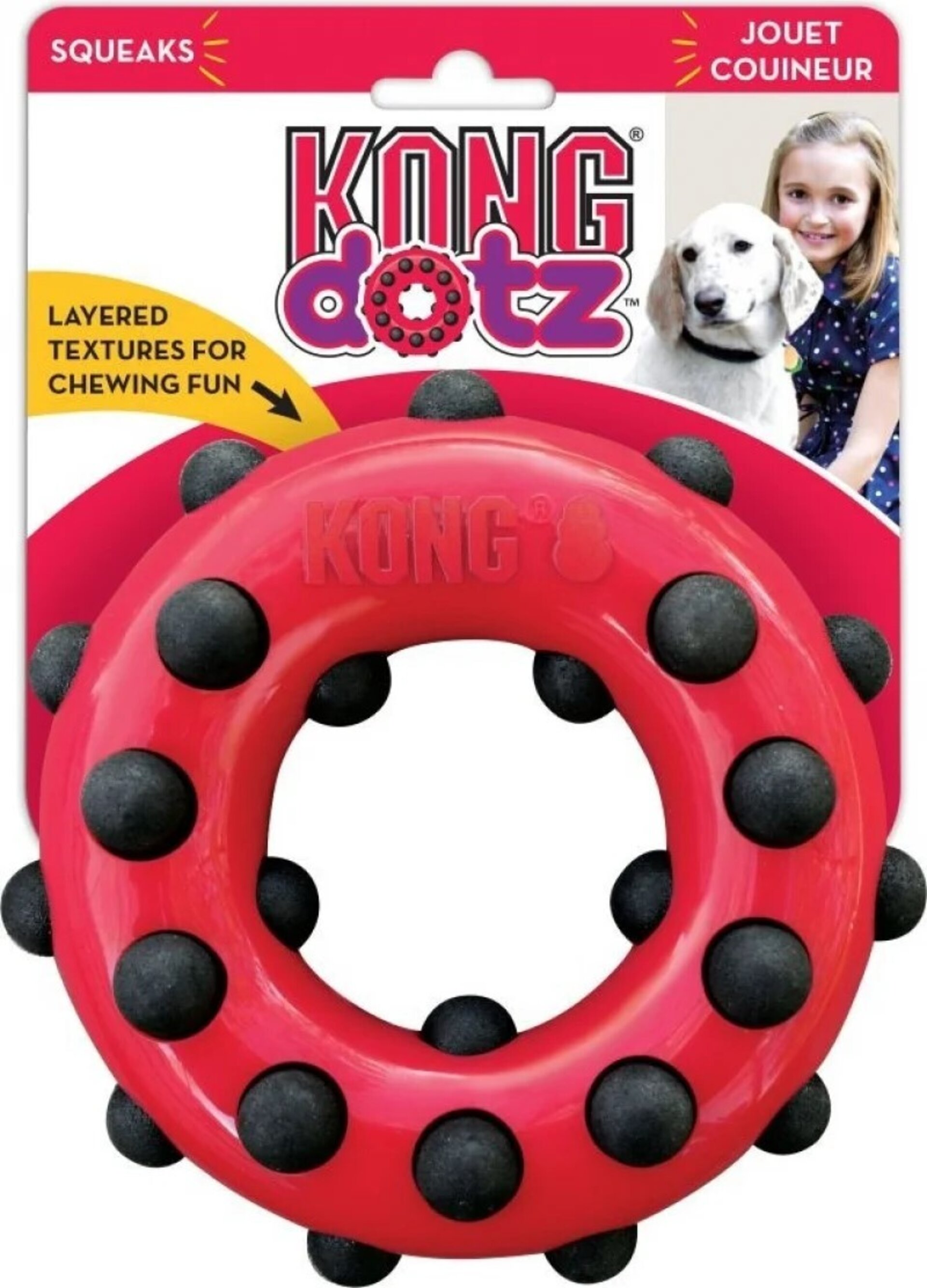 Kong Ring Dotz Circle para Perros - 4