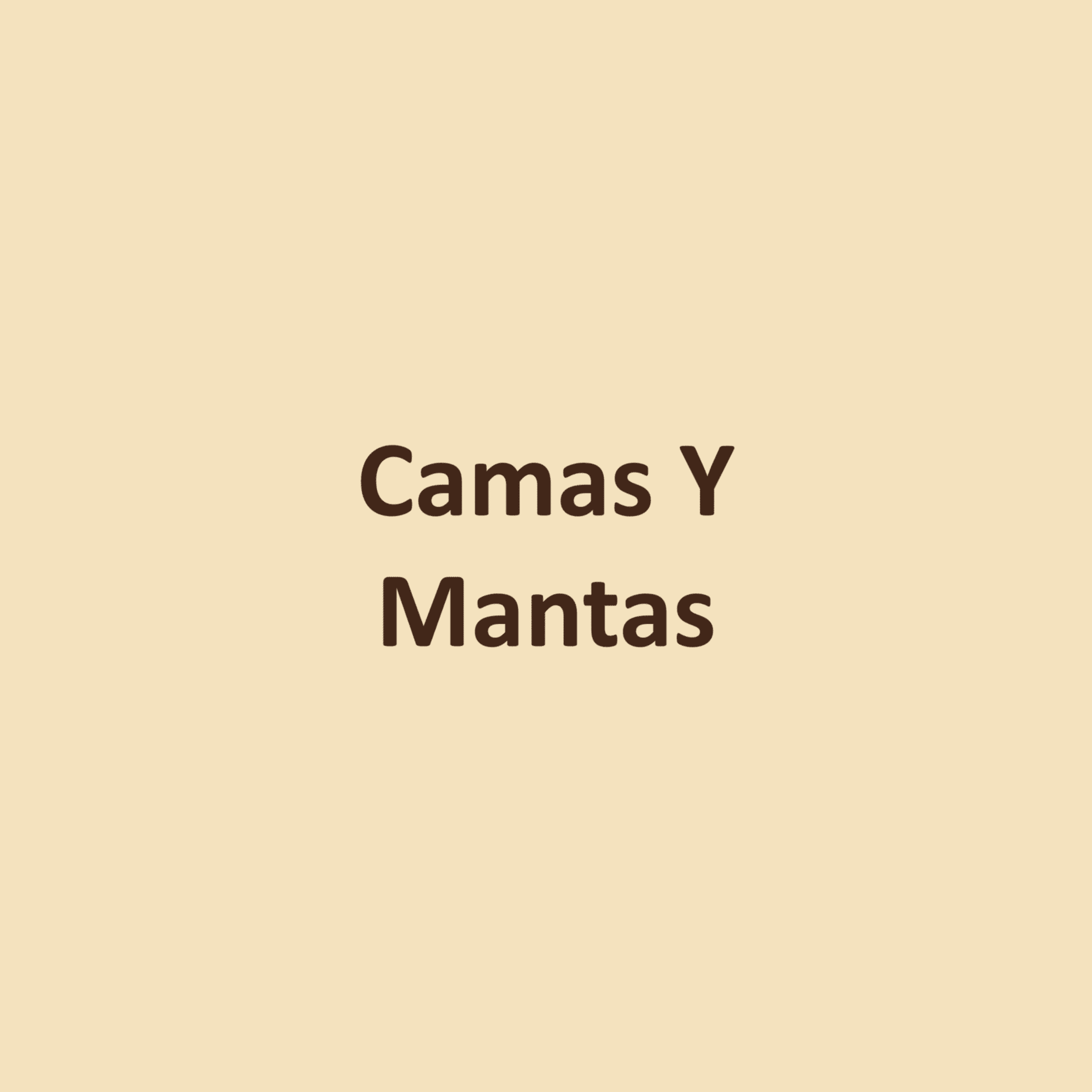Camas Y Mantas