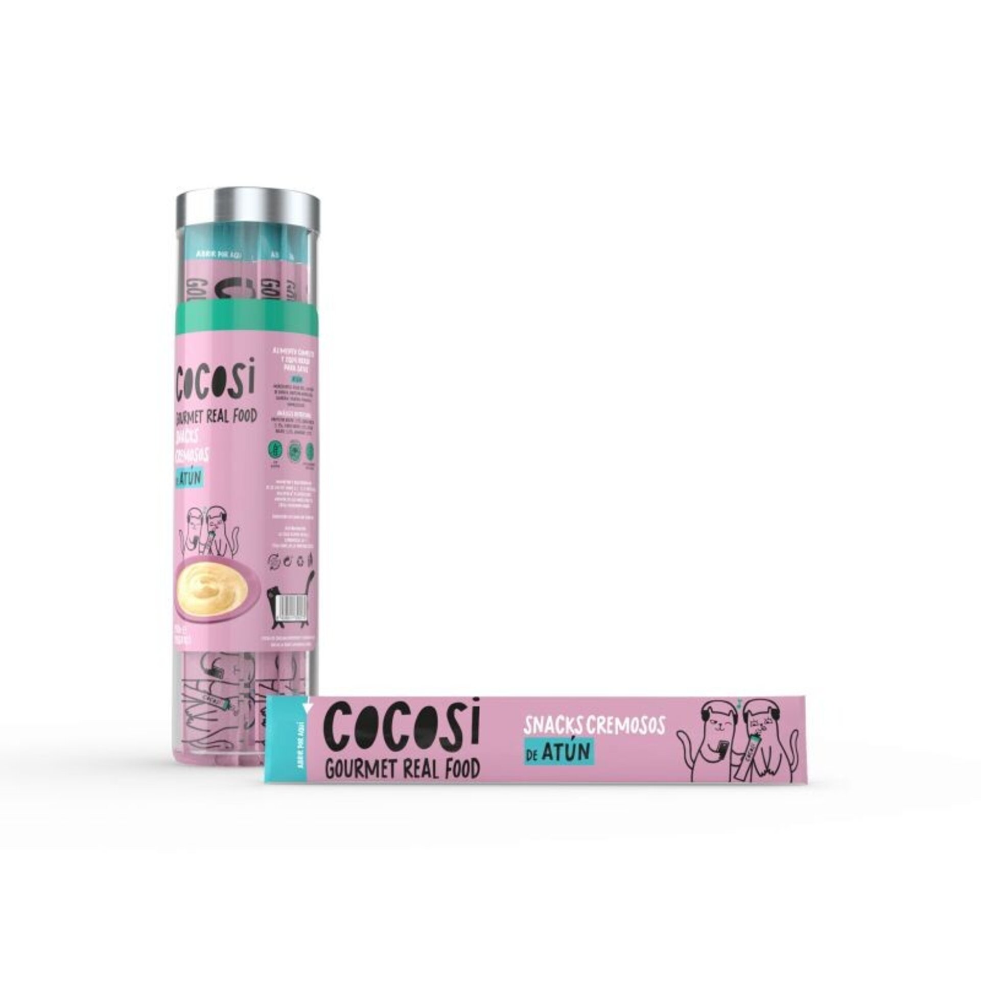 Snack Cremoso Para Gato De Atun Cocosi - 3