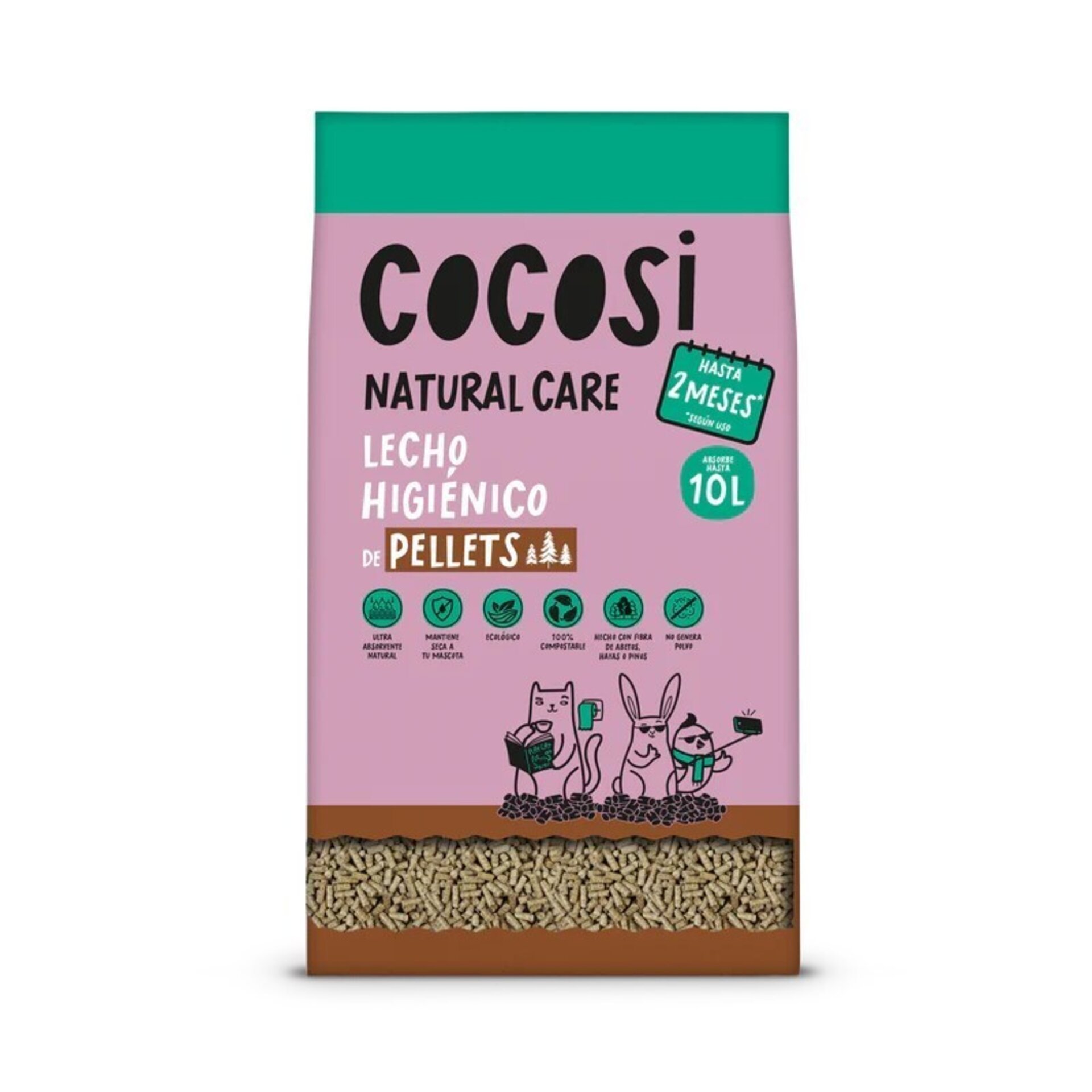 Cocosi Lecho Higiénico Pellets de Madera - 5