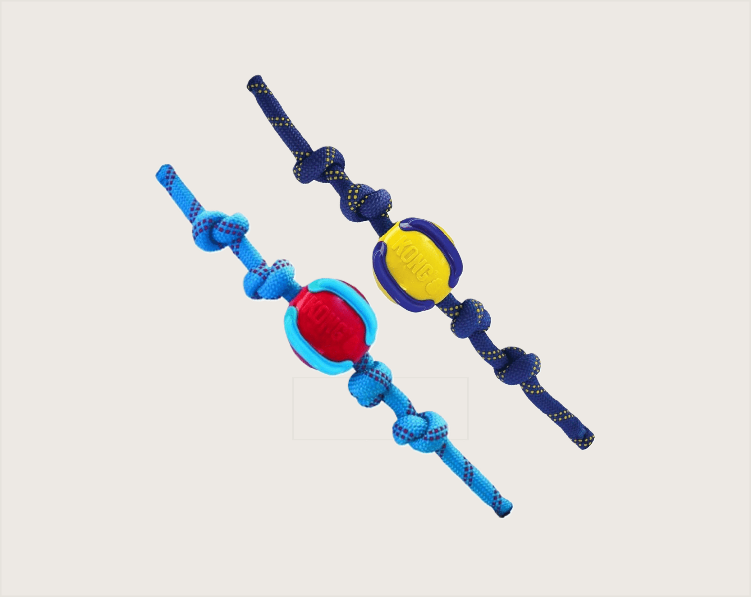 Kong Jaxx Brights Rope Ball Assorted para Perros - 1