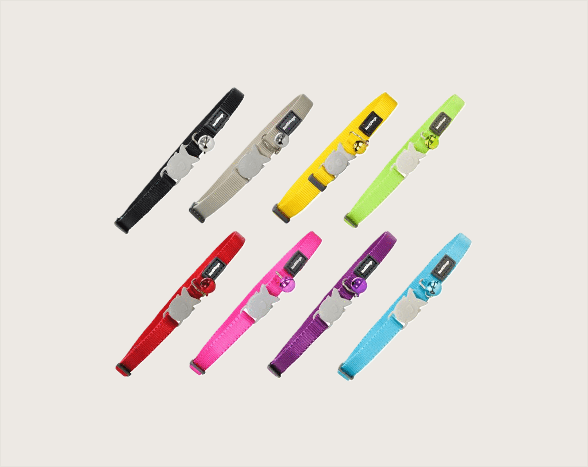 RedDingo Collar Gato Baby Liso Cierre Pez - 10