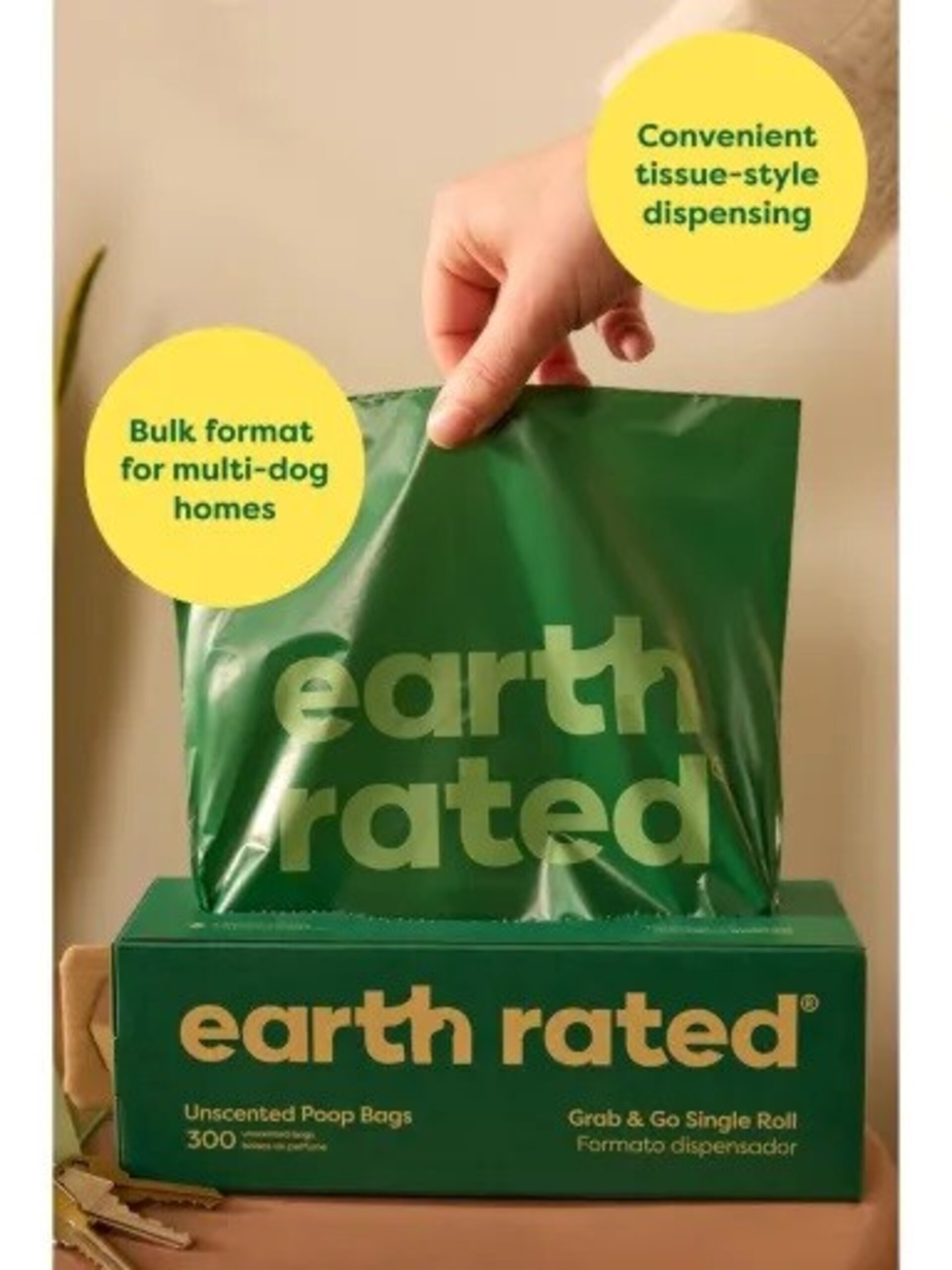 Bolsas Para Excrementos Sin Fragancia Earth Rated Caja De 300 bolsas. - 3