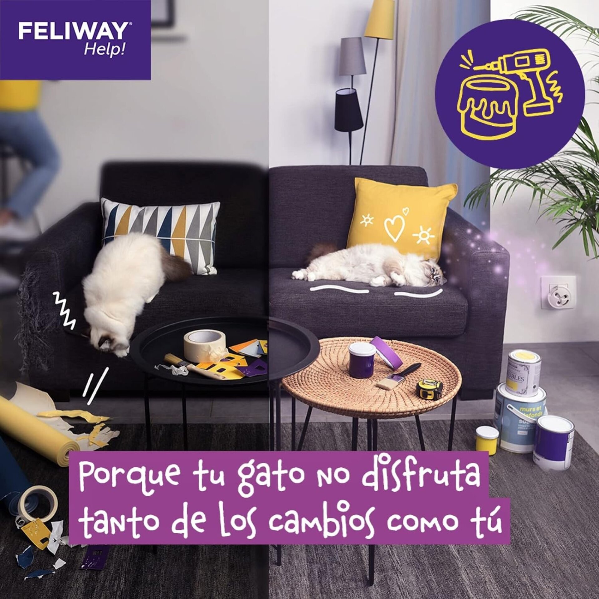 Feliway Help Difusor + Recambio 7 Dias - 10