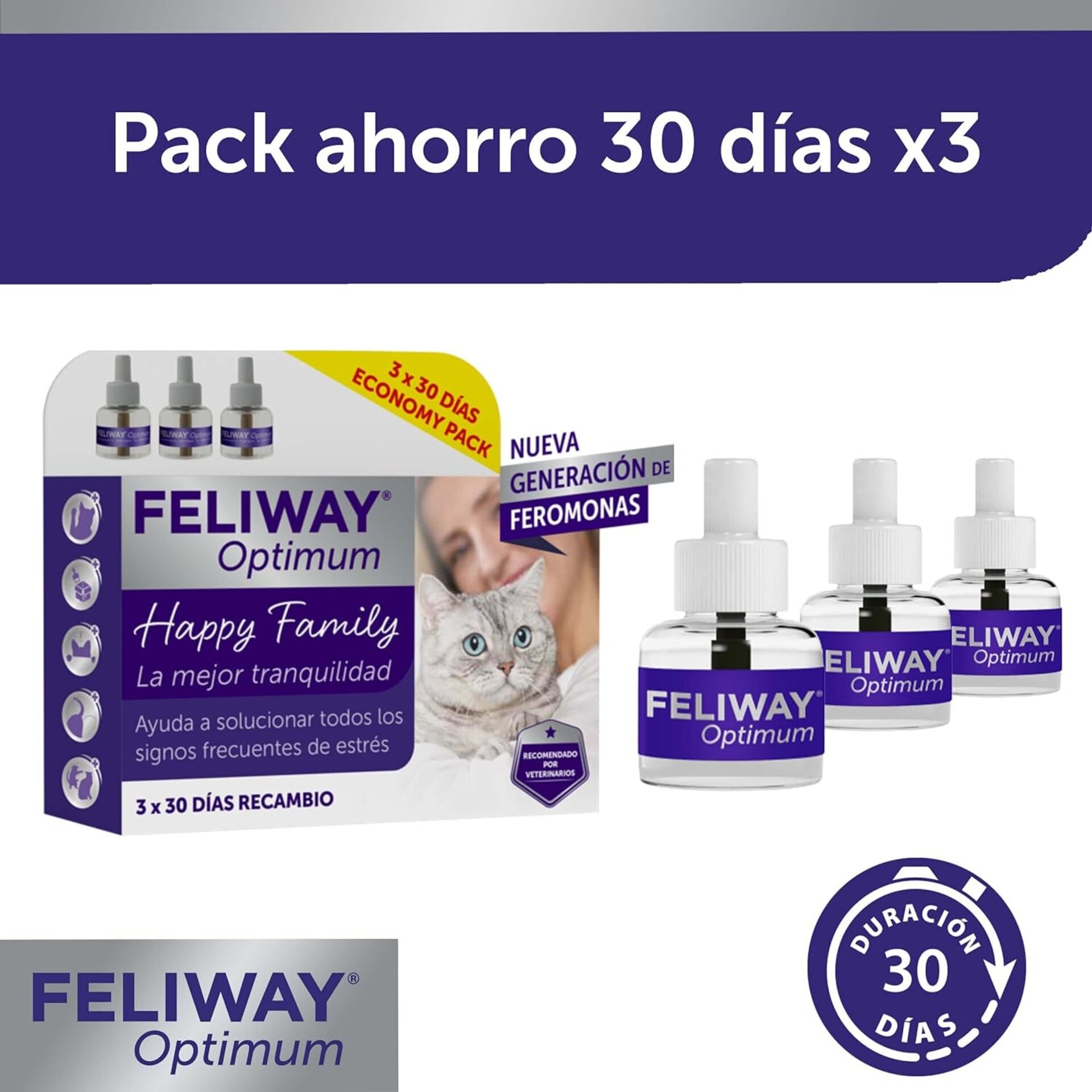 Feliway Optimum Pack De 3 Unidades X 48ml C/U - 2