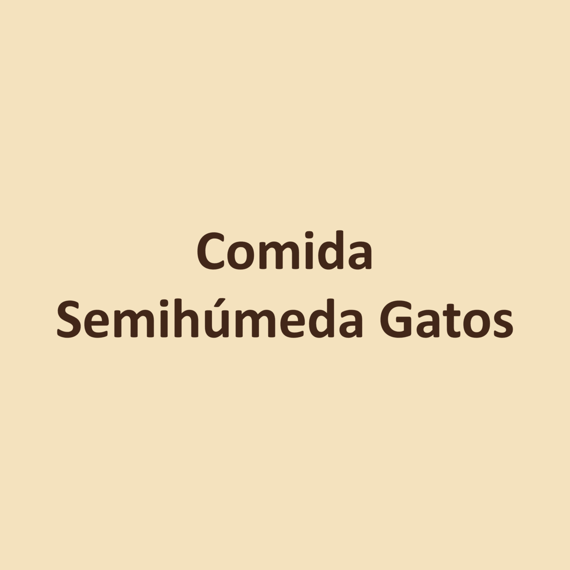 Comida Semihúmeda Gatos