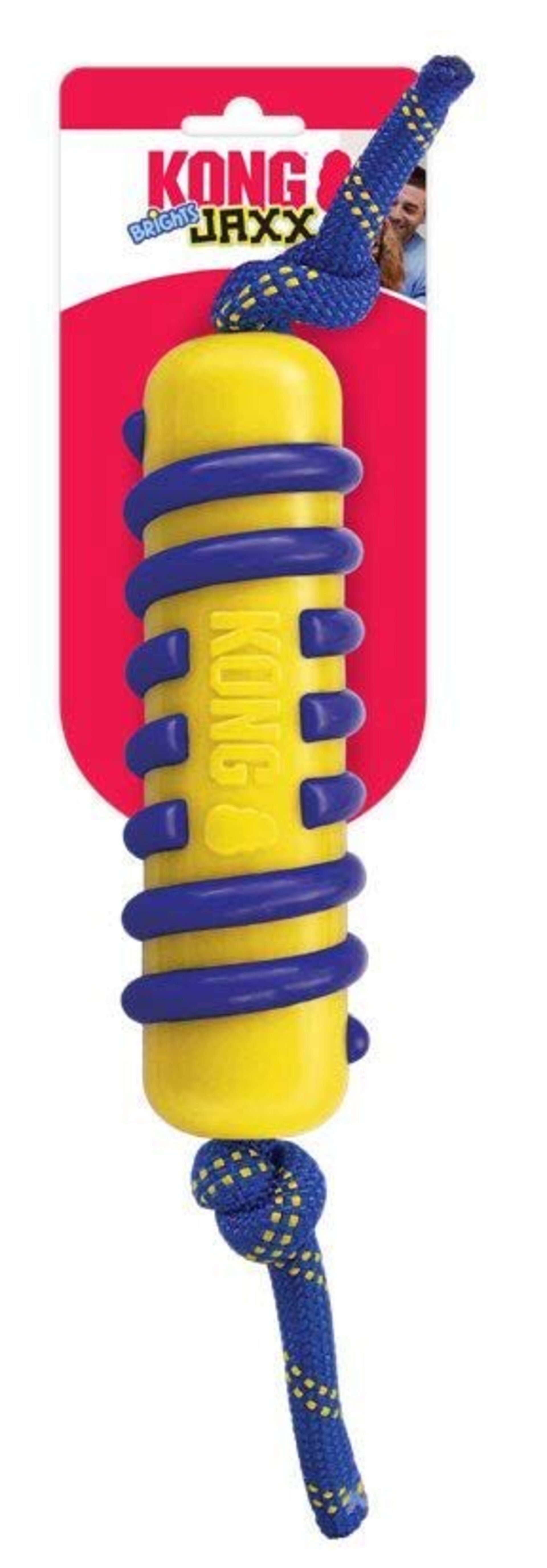 Kong Jaxx Brights Stick W/Rope Assorted - 2