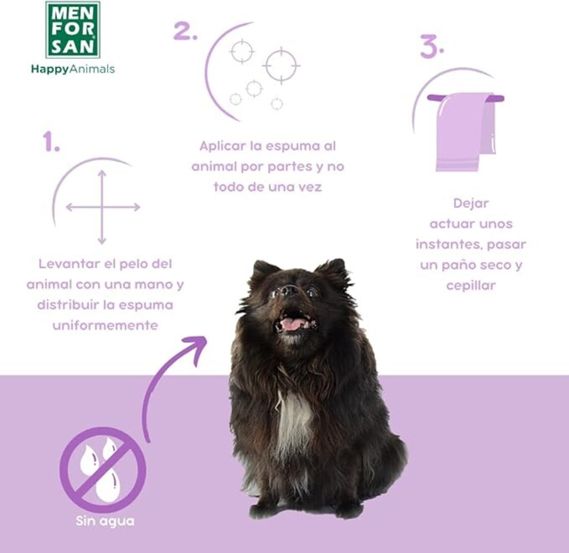 Champú En Espuma Anti Insectos Para Perros Men For San - 4