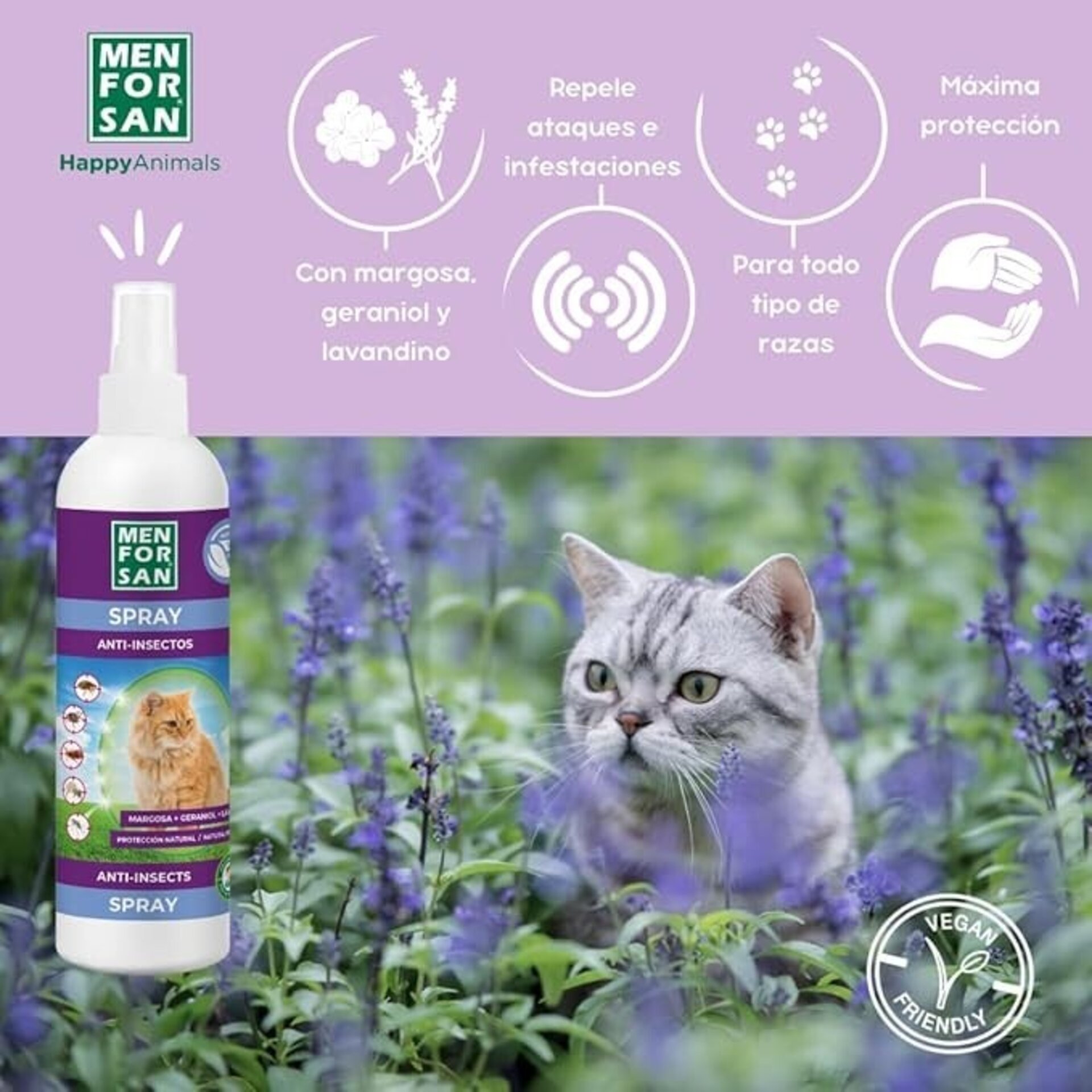Spray Anti insectos Para Gatos Men For San - 1