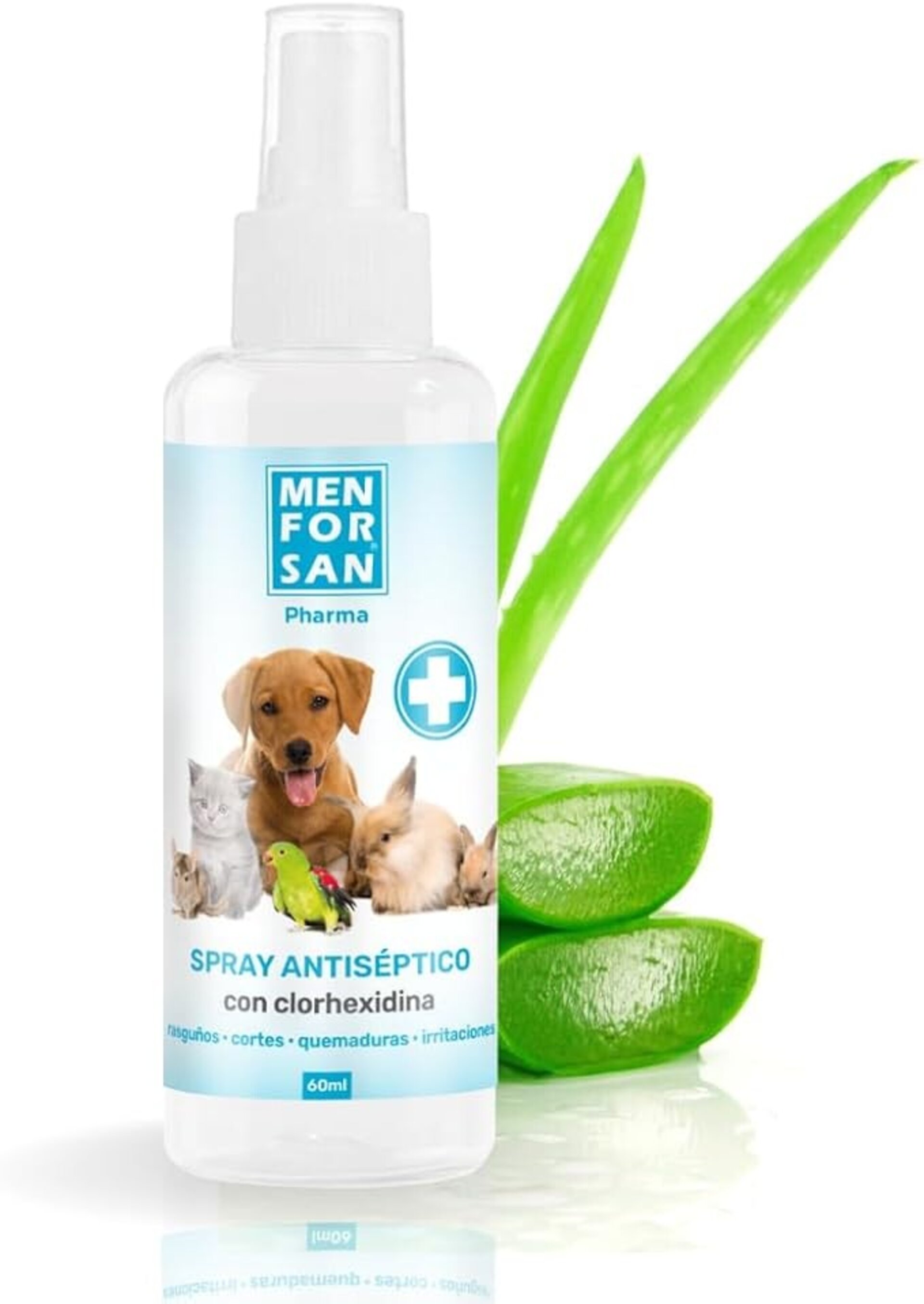 Spray Antiséptico Con Clorhexidina Y Aloe Vera Men For San - 6